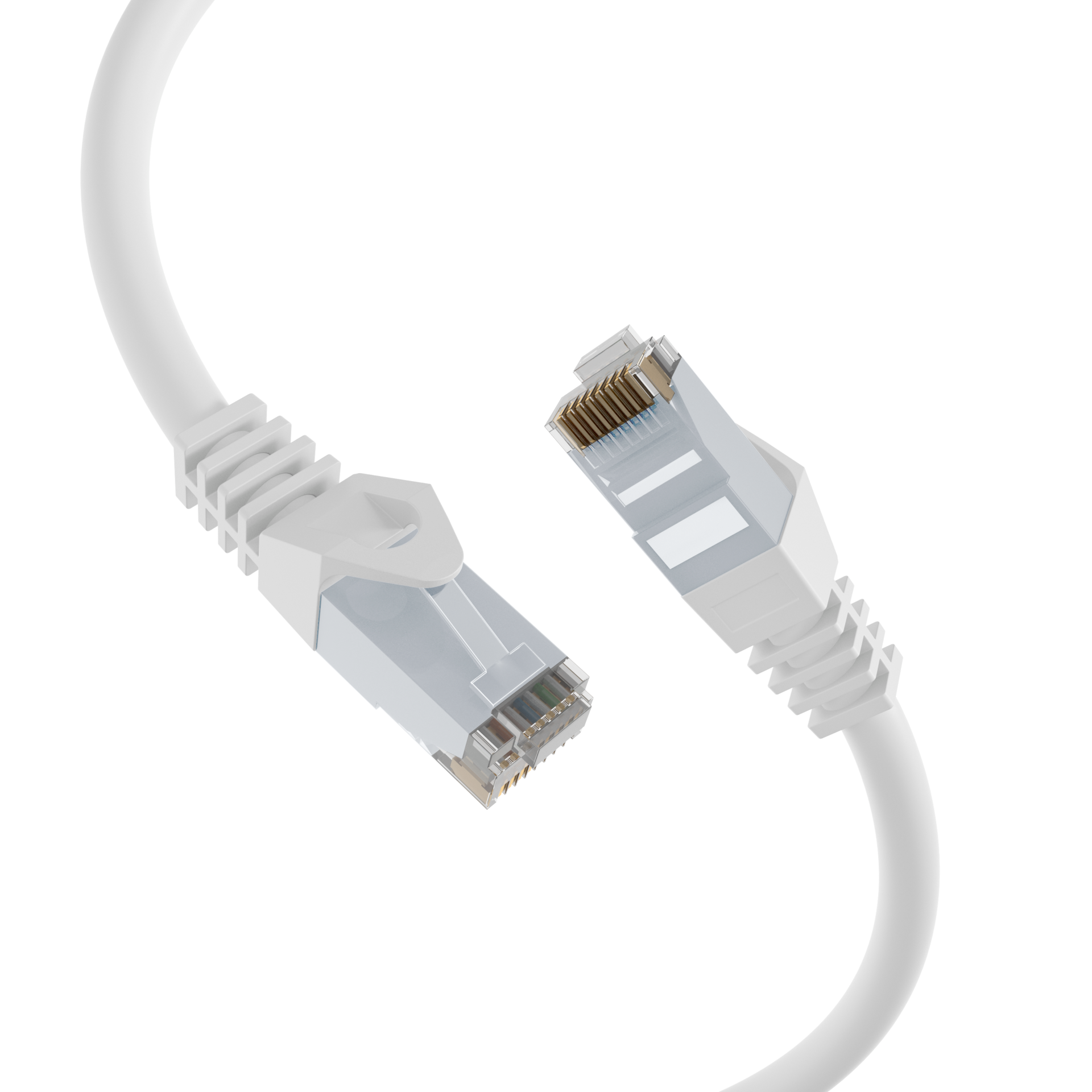 RJ45 Patchkabel Cat.6 U/UTP LSZH  CCA weiß 10m