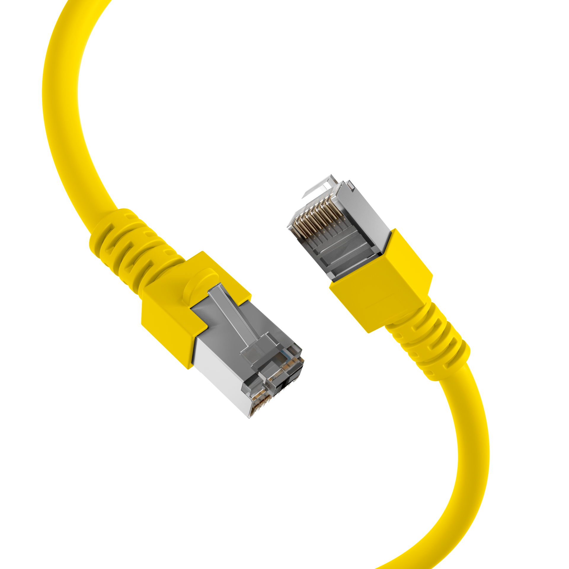 RJ45 Patchkabel Cat.5e SF/UTP PVC  CCA gelb 15m