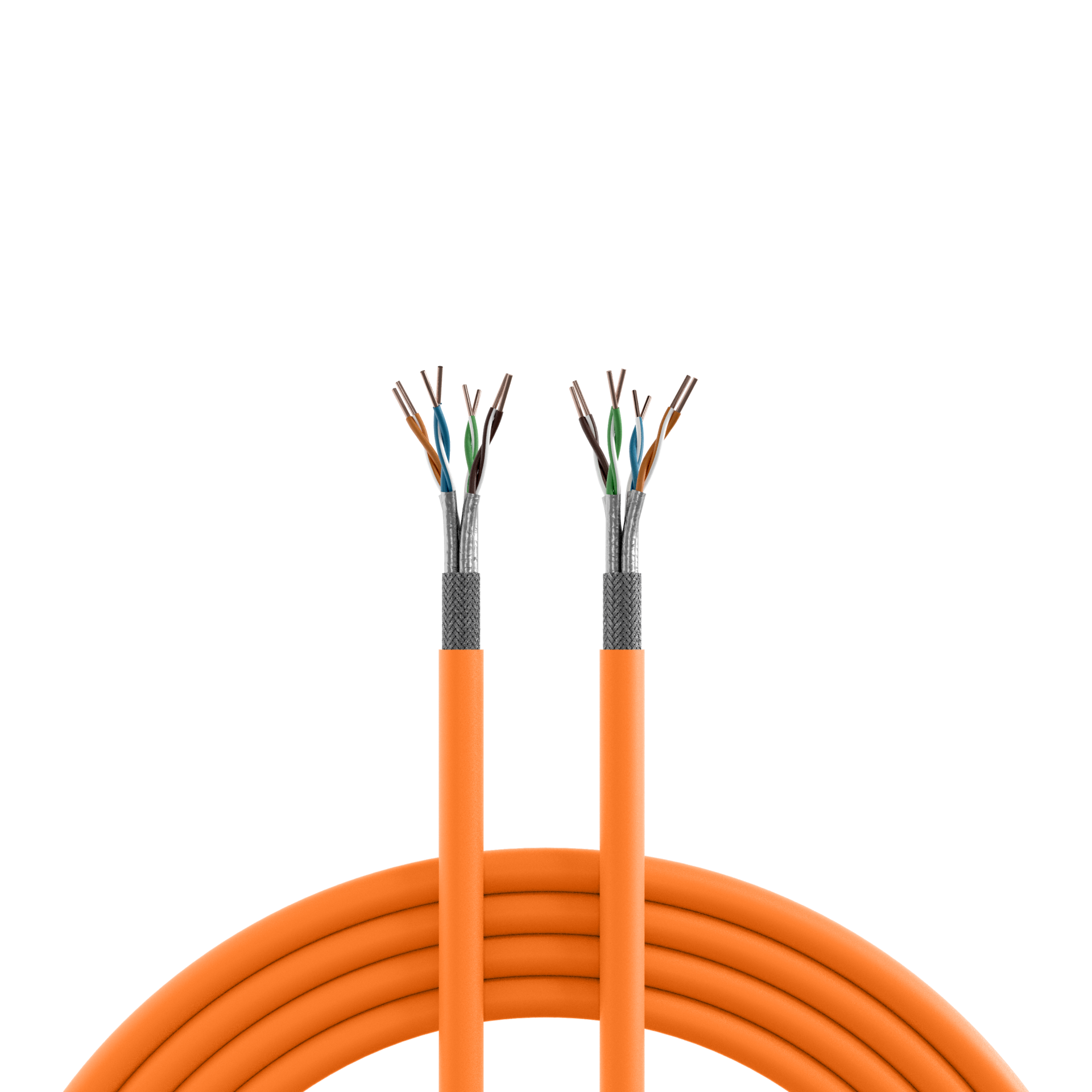 INFRALAN® Cat.7 1000 AWG23, S/FTP 4P CPR Cca orange, 200m