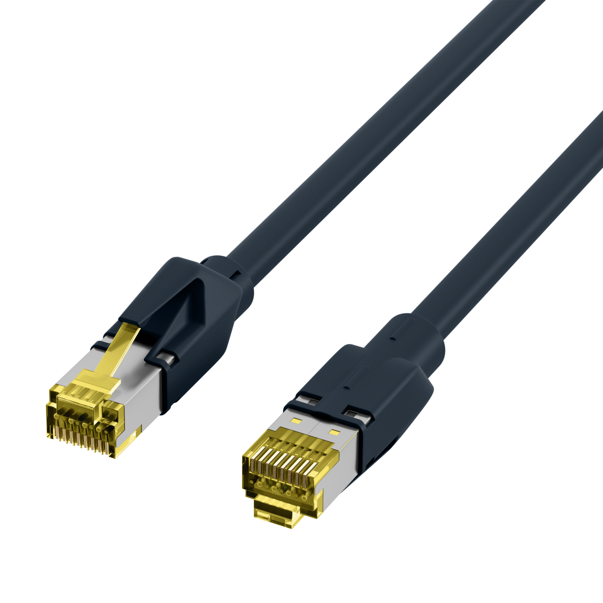 RJ45 Patchkabel Cat.6A S/FTP LSZH  Draka UC900 TM31 schwarz 0,15m