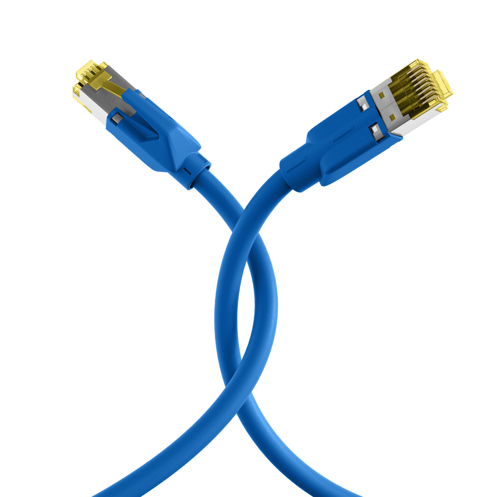 RJ45 Patchkabel Cat.6A S/FTP LSZH  Draka UC900 TM31 blau 10m