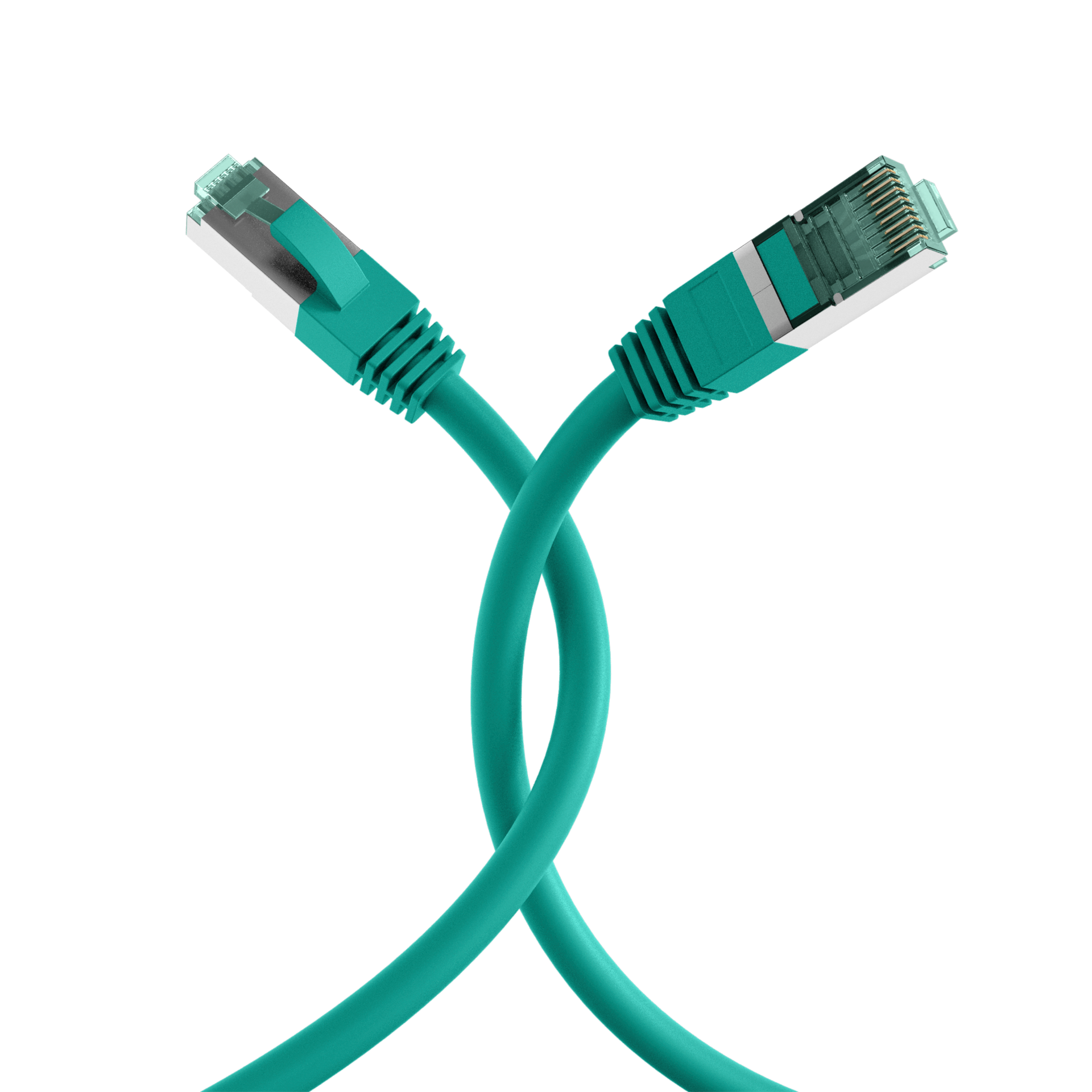 RJ45 Patchkabel Cat.6A S/FTP LSZH  grün 2m