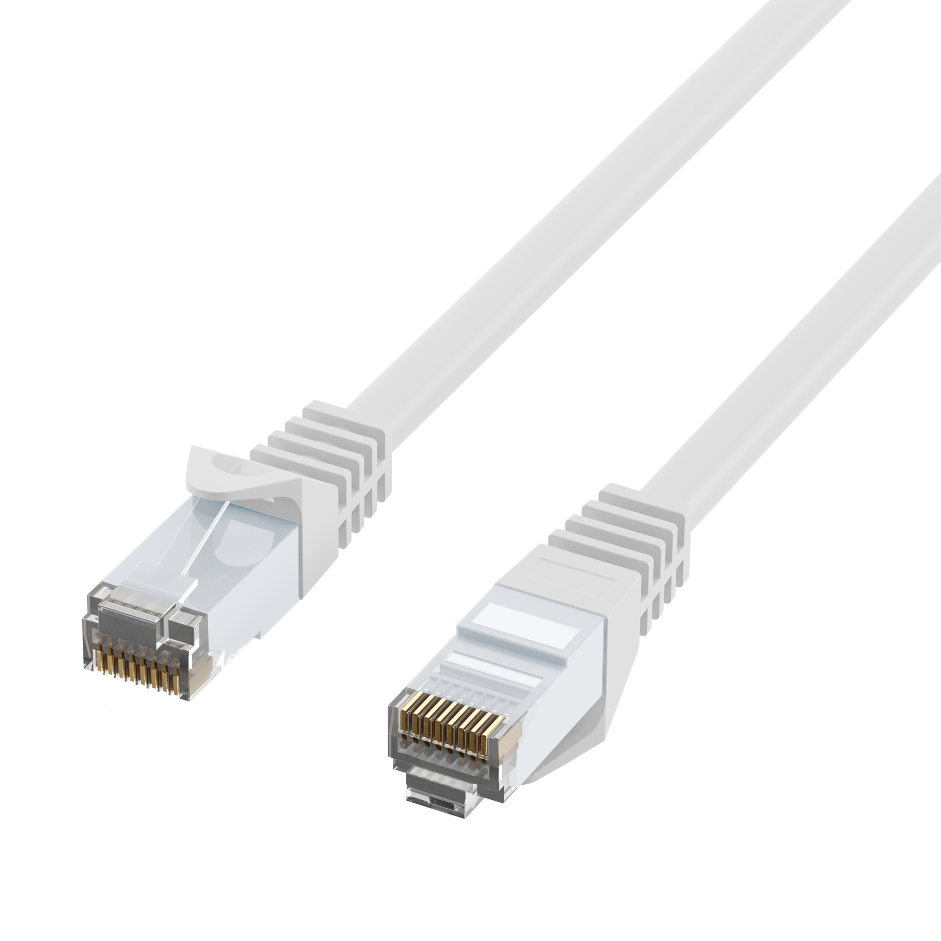 RJ45 Patchkabel Cat.6 U/UTP LSZH  CCA weiß 10m