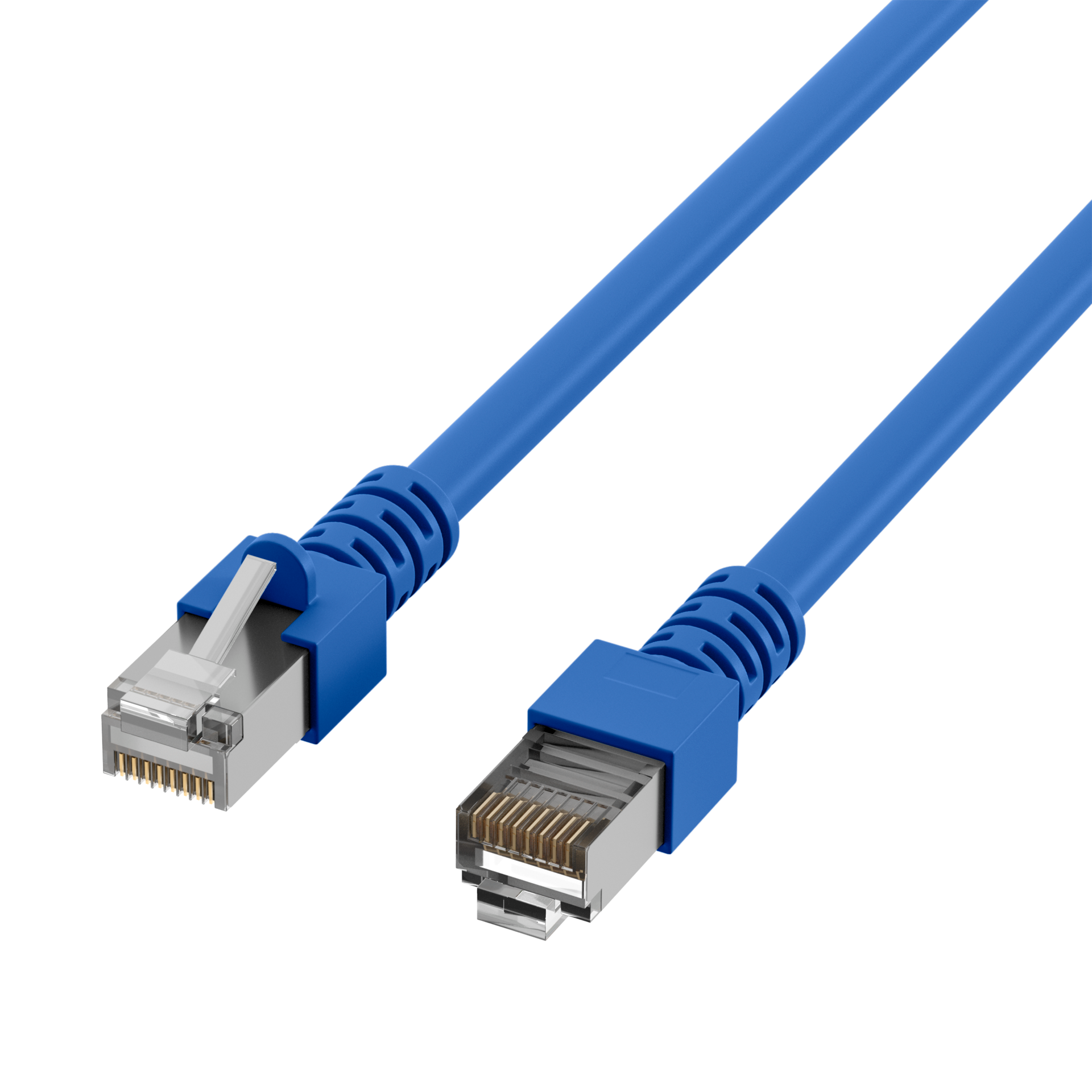 RJ45 Patchkabel Cat.5e SF/UTP PVC  CCA blau 3m