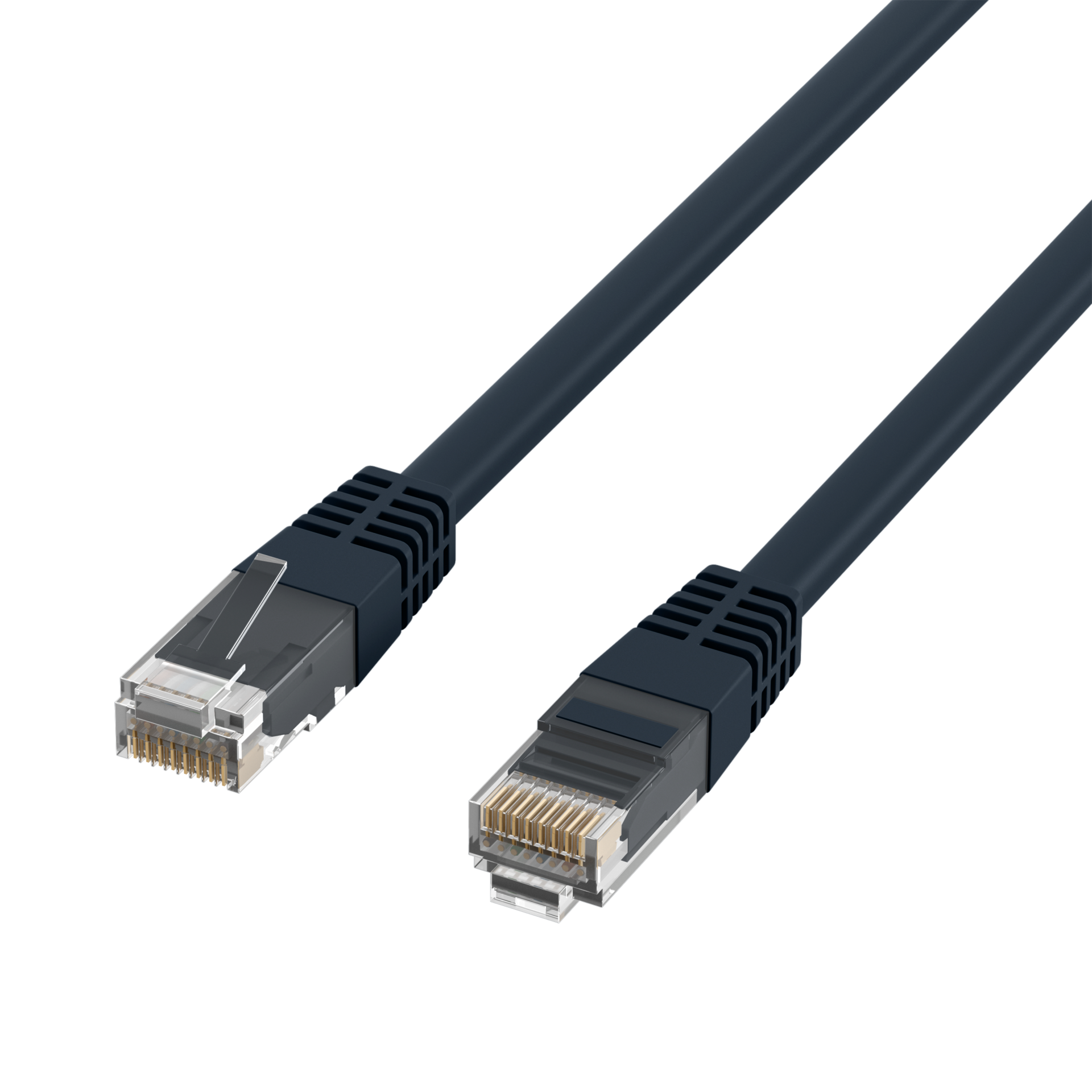 RJ45 Patchkabel Cat.6 U/UTP PVC  CCA schwarz 20m