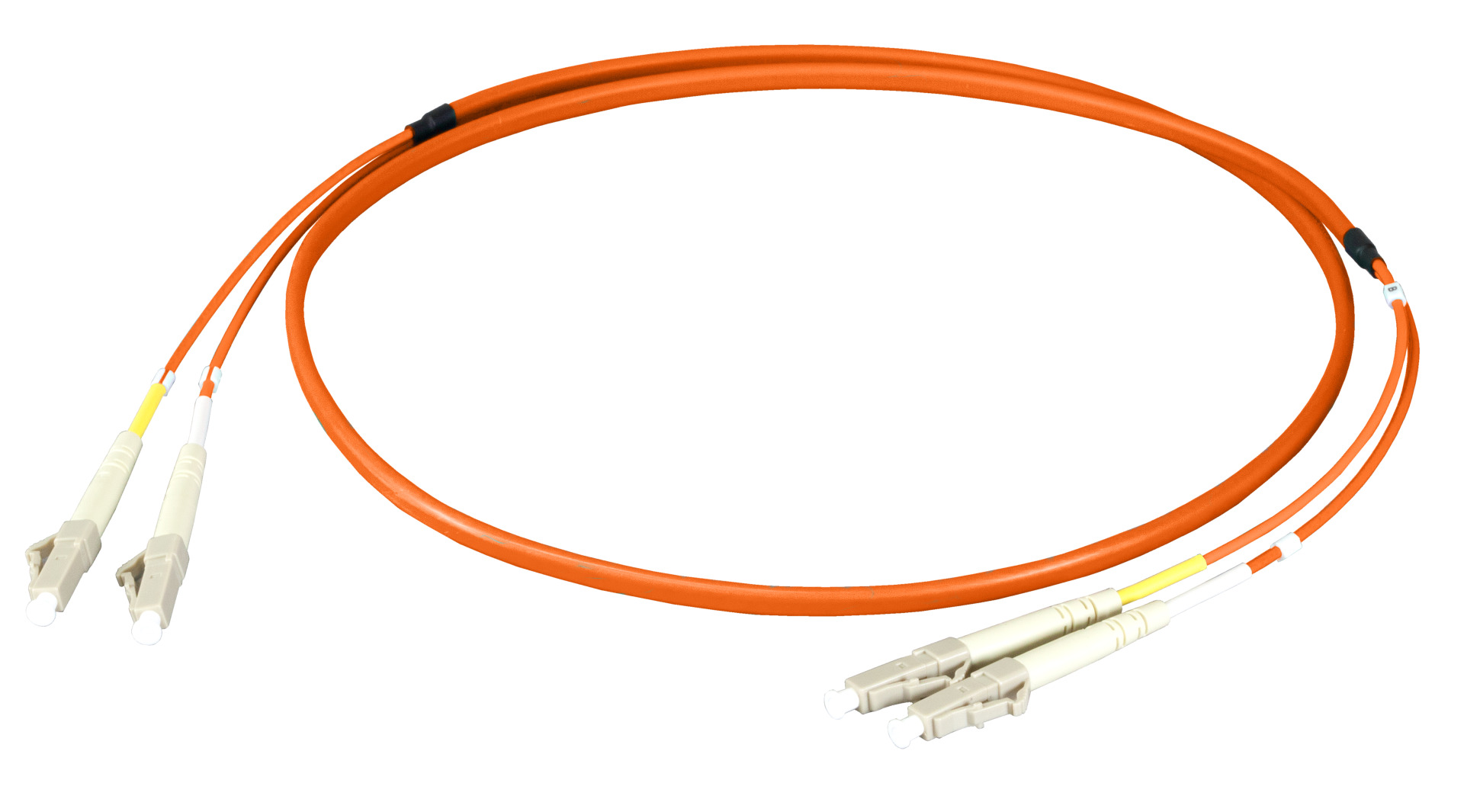 Duplex Jumper LC-LC 50/125µ, OM2, LSZH,orange, Flat Twin 3x5mm, 45m