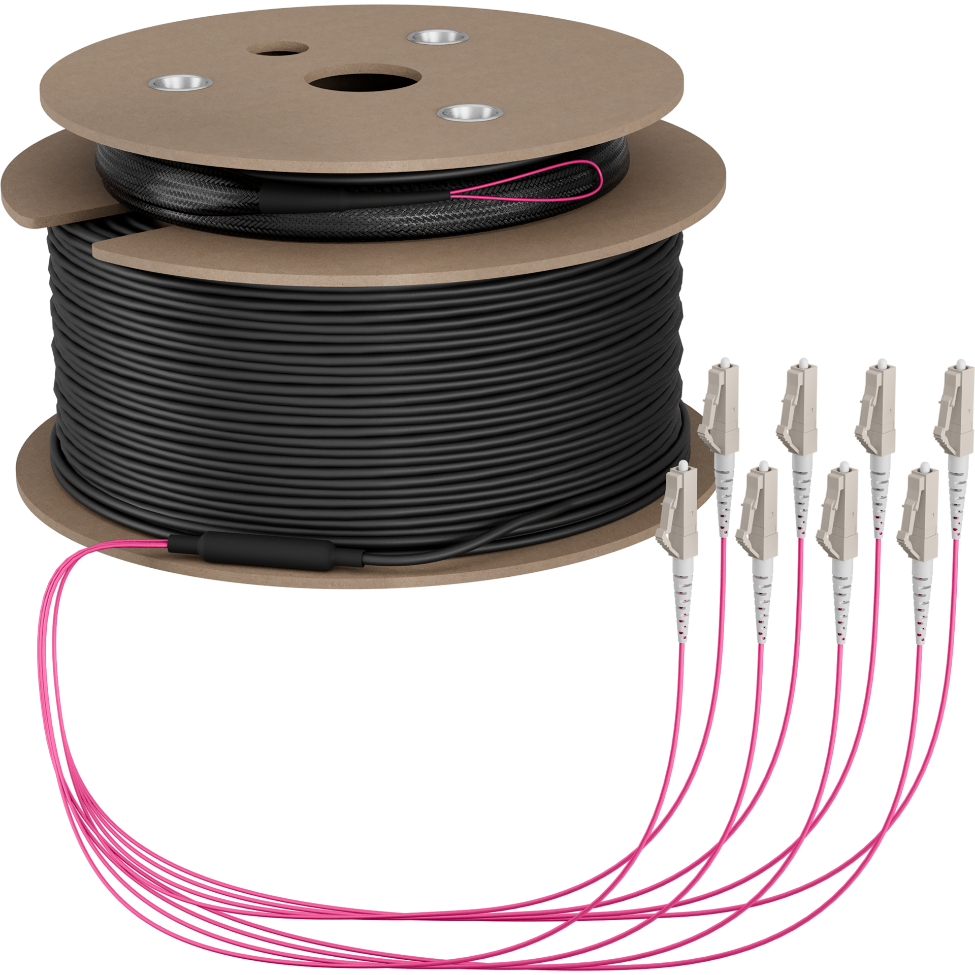 Trunkkabel U-DQ(ZN)BH OM4 8G (1x8) LC-LC,150m Dca LSZH