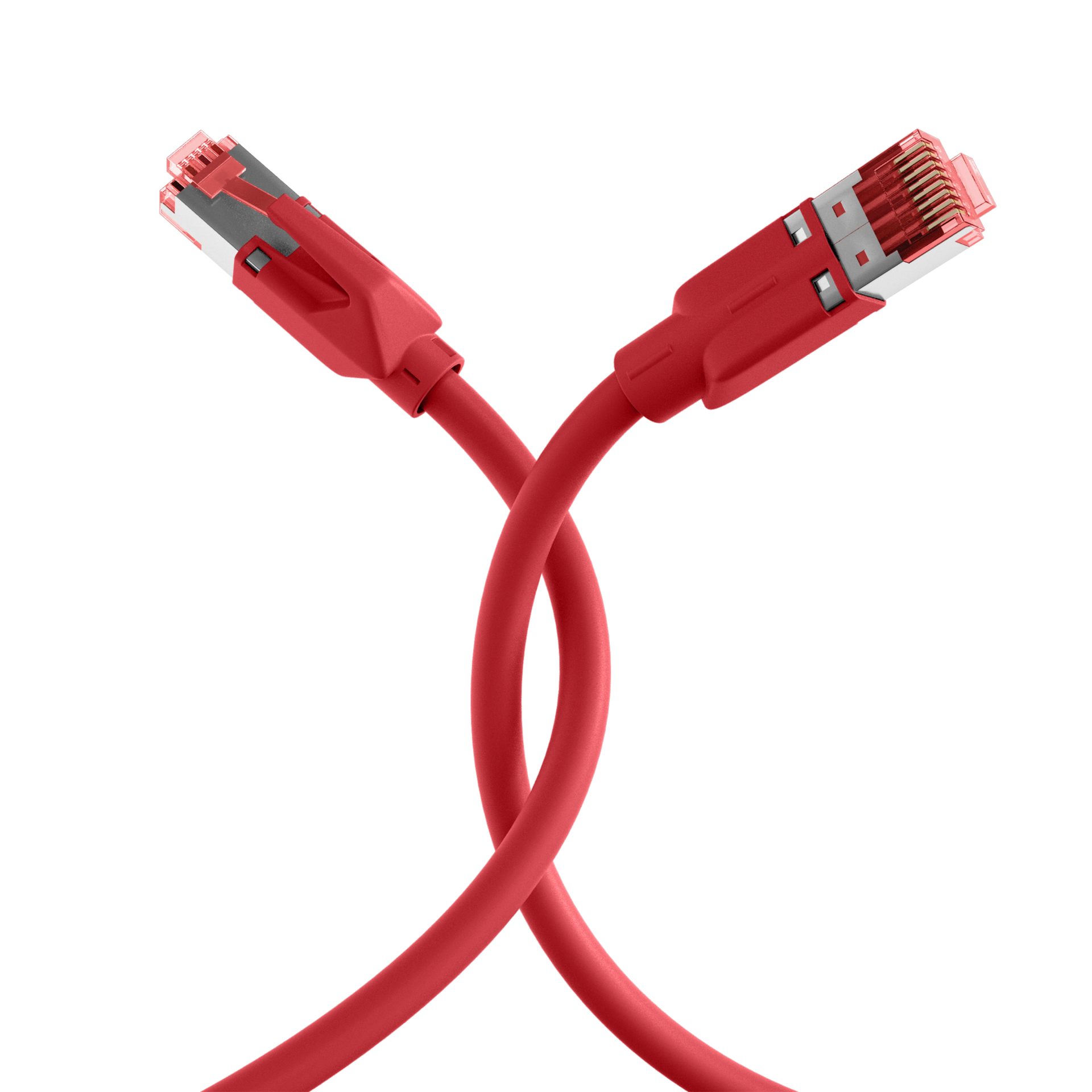 RJ45 Patchkabel Cat.6A S/FTP LSZH  Draka UC900 TM21 rot 30m