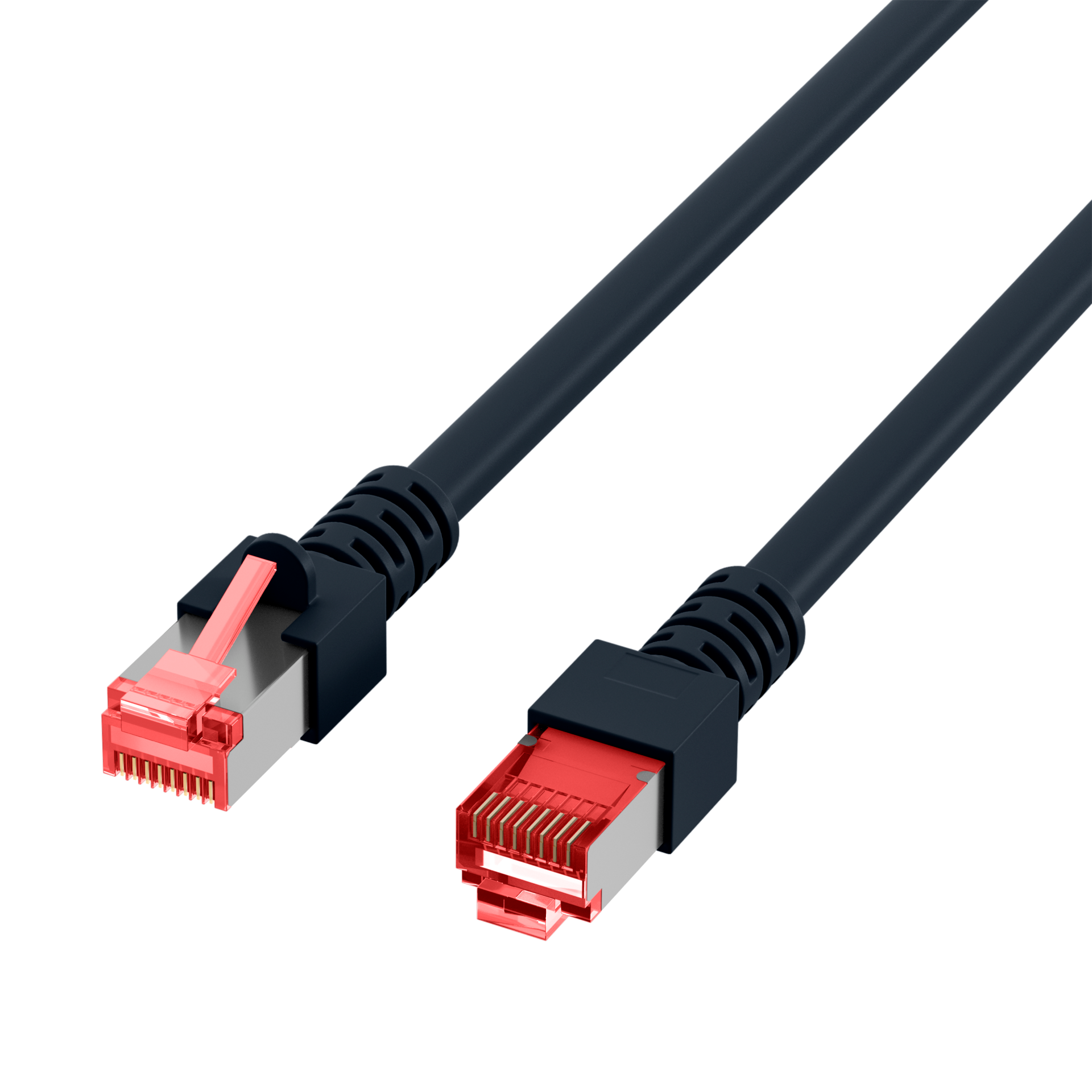 RJ45 Patchkabel Cat.6 S/FTP LSZH  schwarz 20m