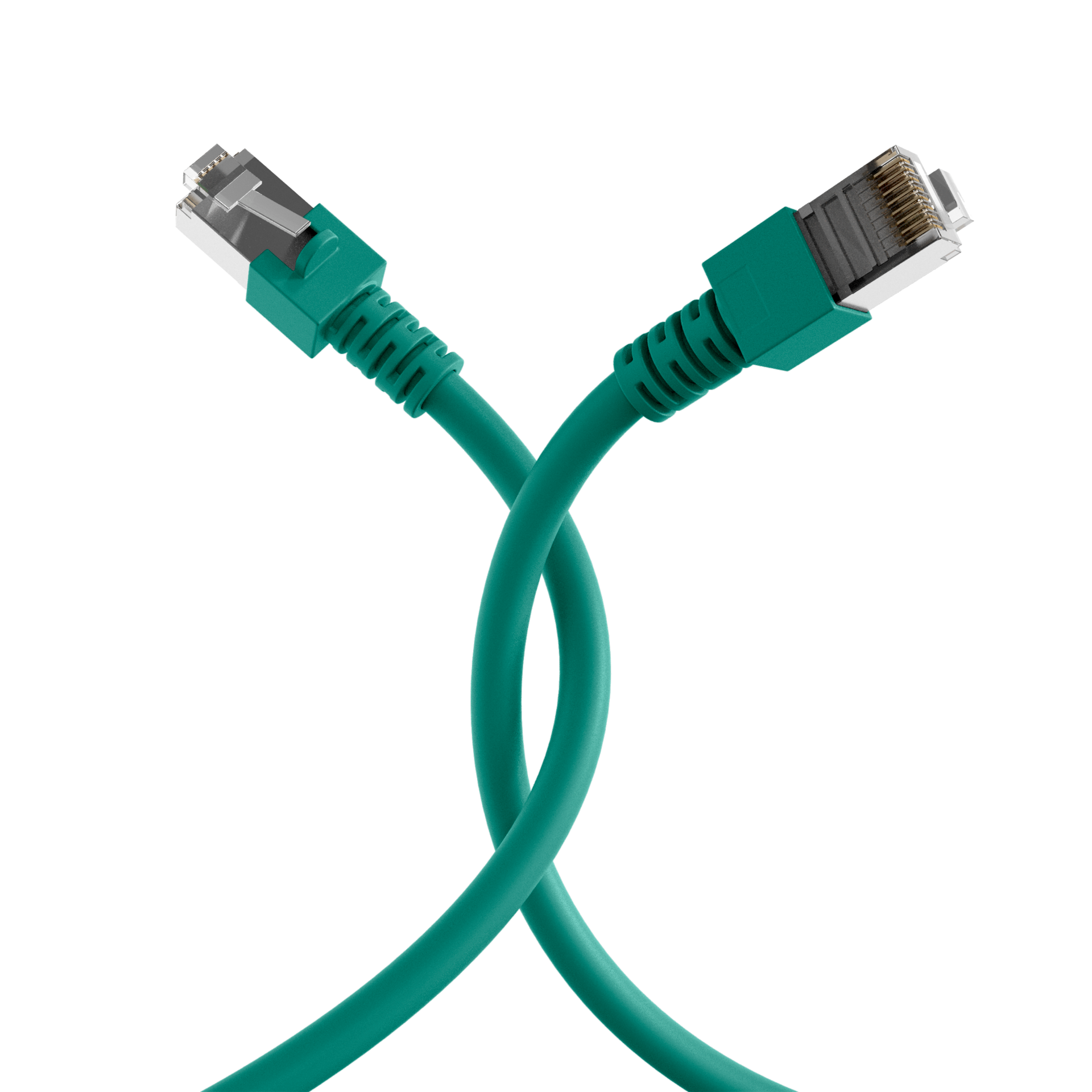 RJ45 Patchkabel Cat.5e SF/UTP PVC  CCA grün 0,25m