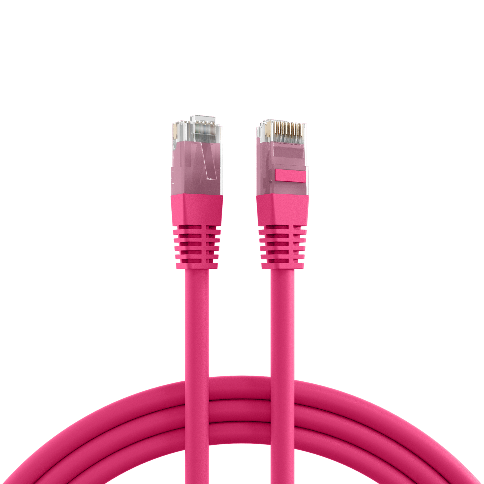 RJ45 Patchkabel Cat.6 U/UTP PVC  CCA magenta 7,5m