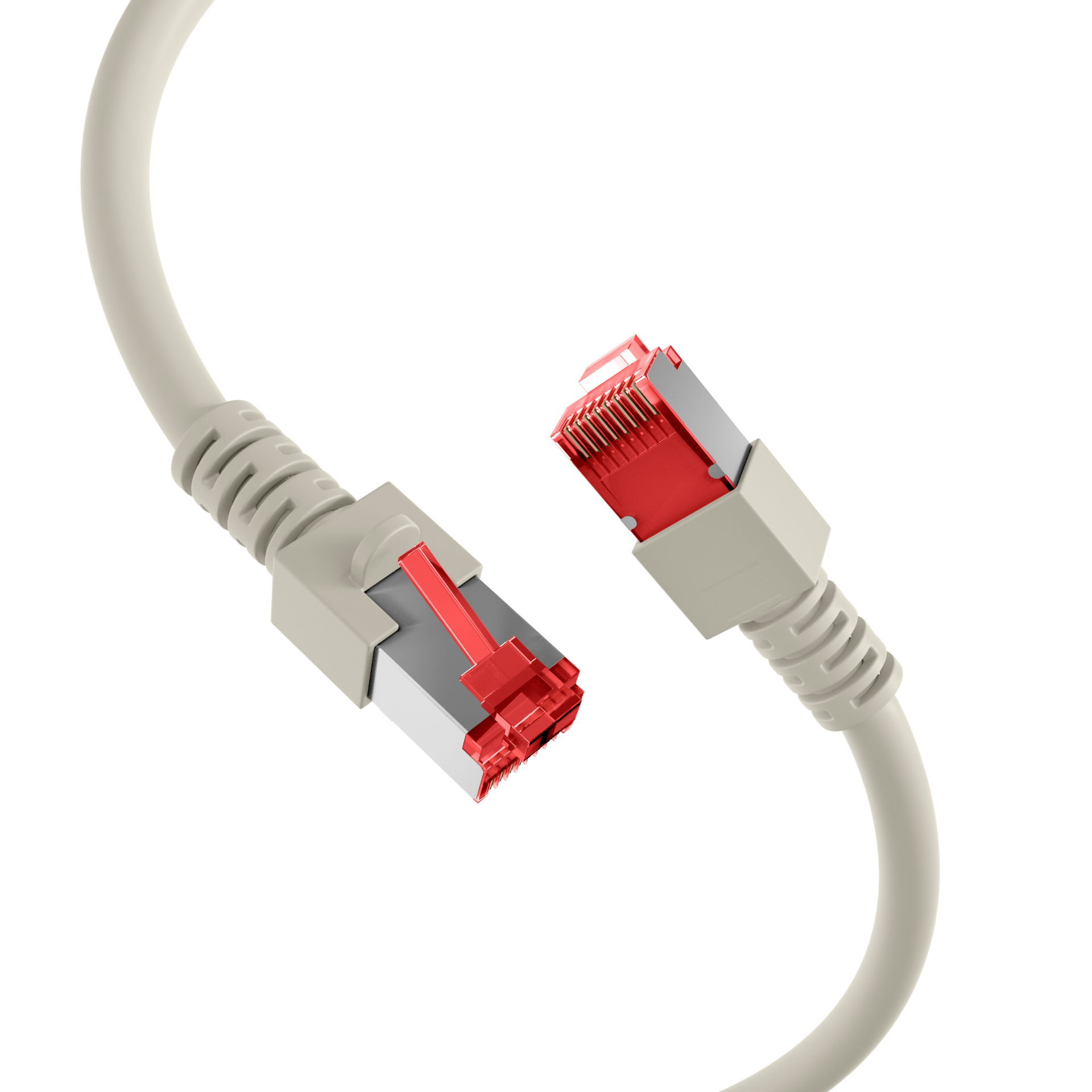 RJ45 Patchkabel Cat.6 S/FTP LSZH  grau 0,5m