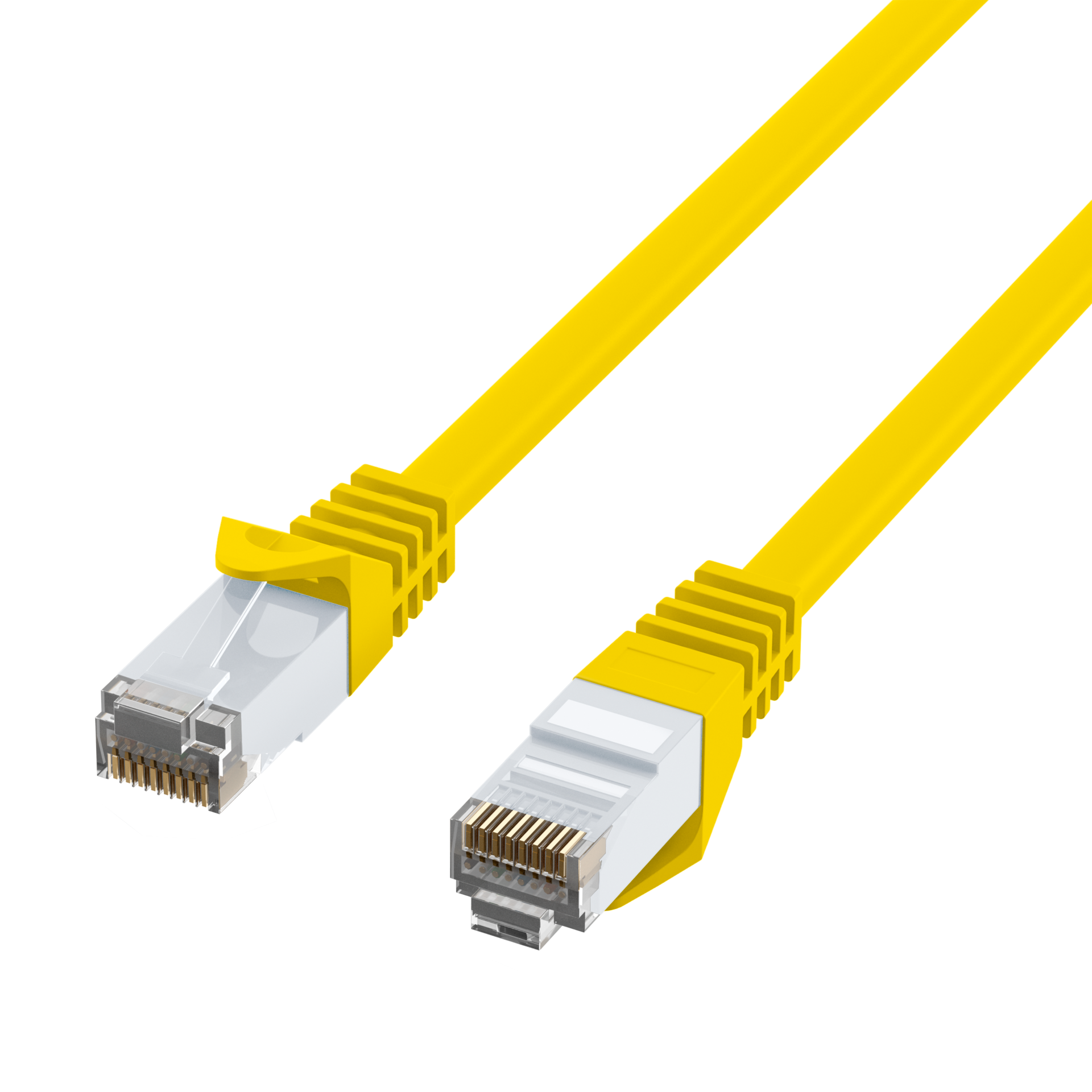 RJ45 Patchkabel Cat.6 U/UTP LSZH  CCA gelb 20m