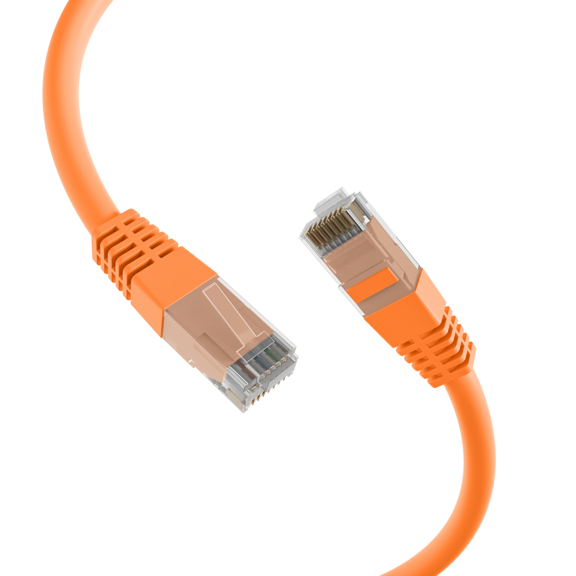 RJ45 Patchkabel Cat.6 U/UTP PVC  CCA orange 7,5m