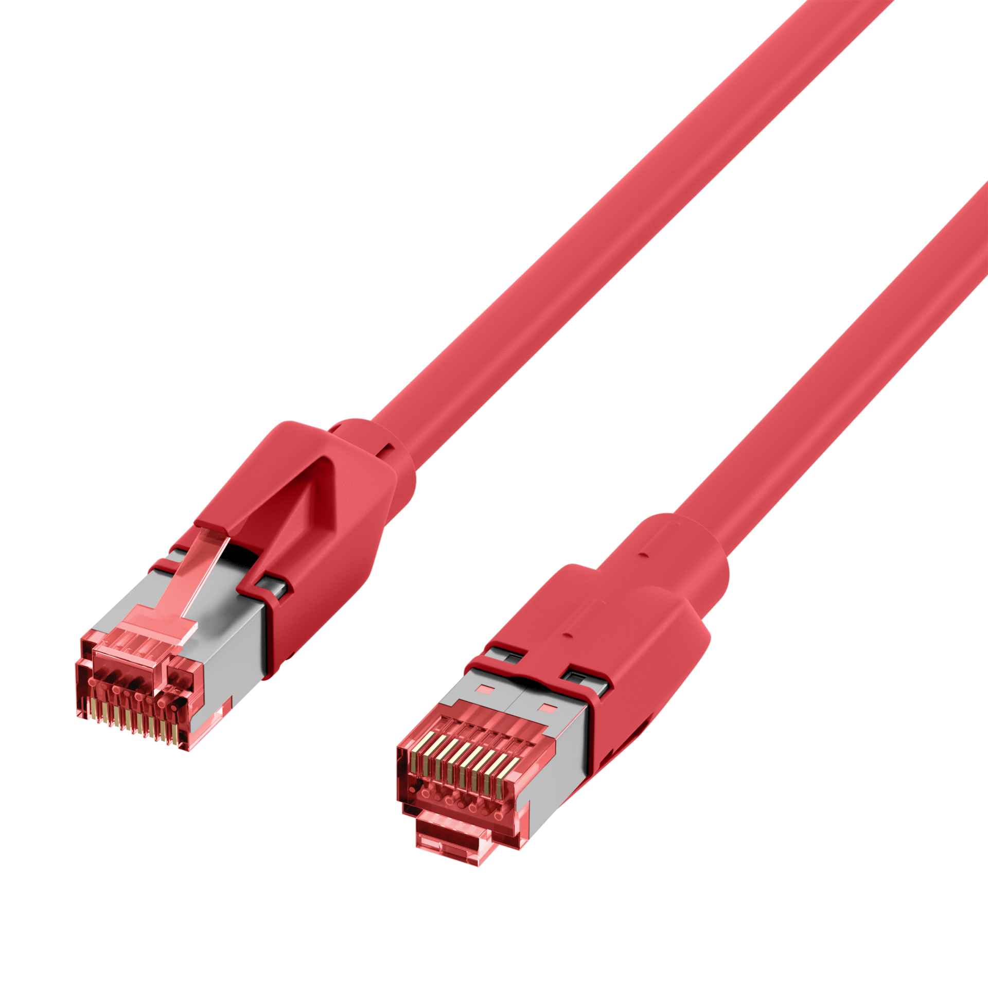 RJ45 Patchkabel Cat.6A S/FTP LSZH  Draka UC900 TM21 rot 40m