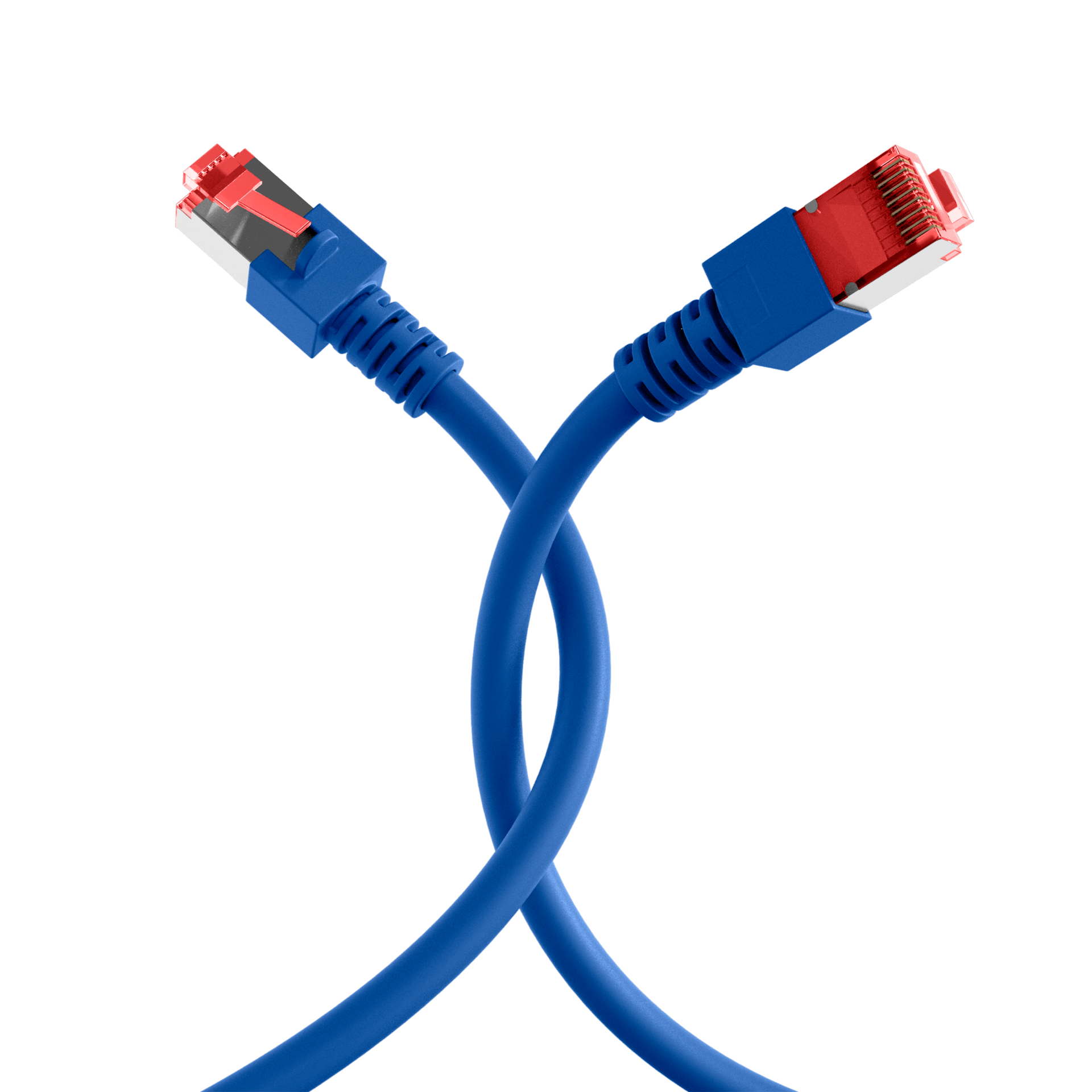 RJ45 Patchkabel Cat.6 S/FTP LSZH  blau 0,15m