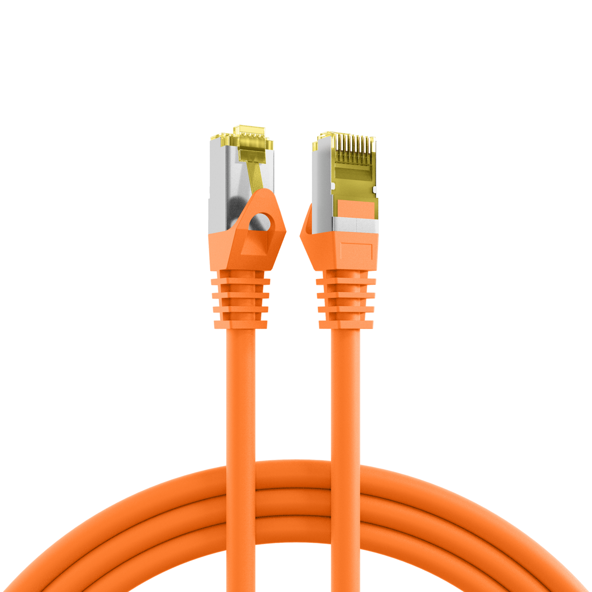 RJ45 Patchkabel Cat.6A S/FTP LSZH  Cat.7 Rohkabel orange 1,5m