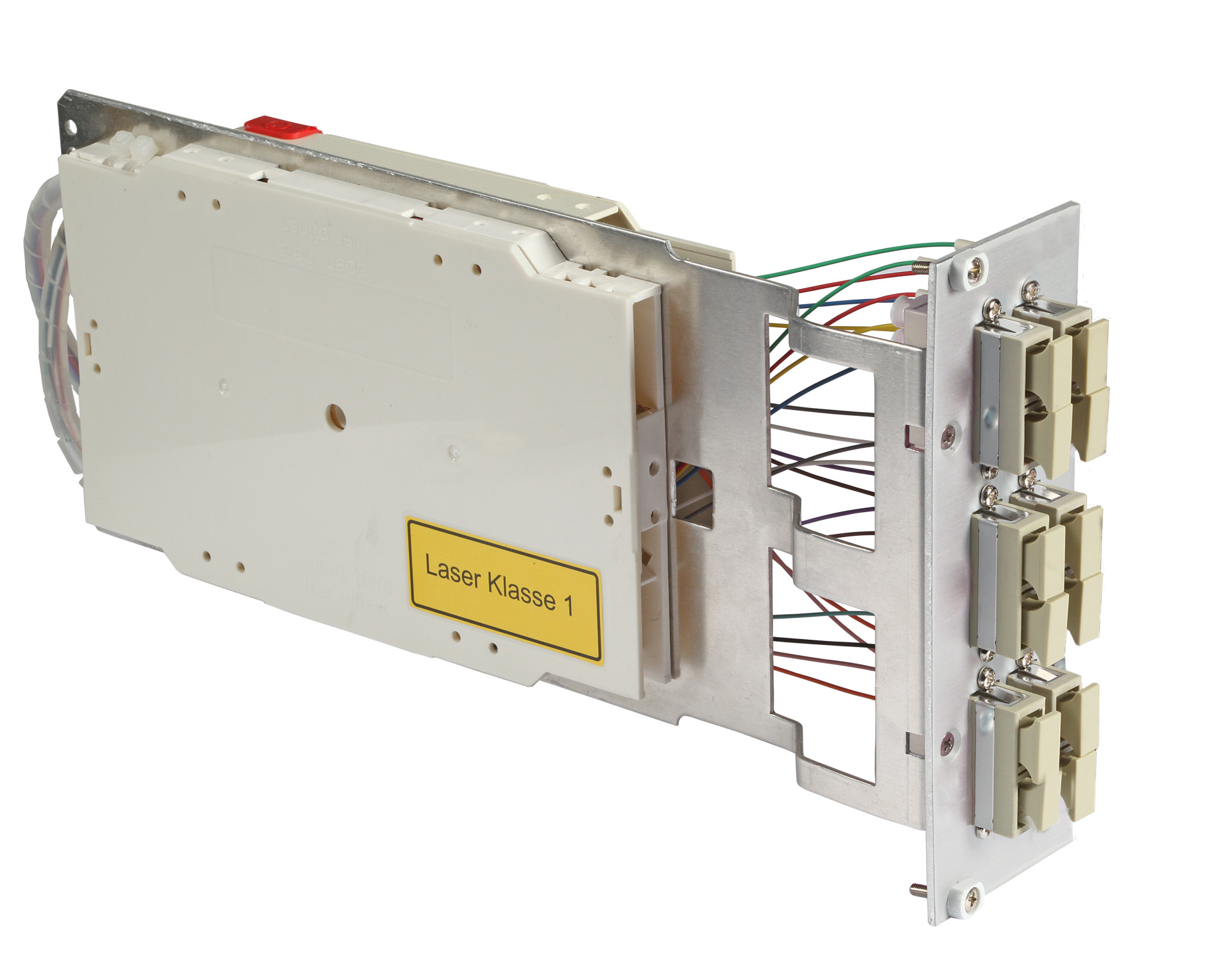 Moduleinschub 3HE/7TE, 9/125µ OS2, 6x LC/APC Quad grün