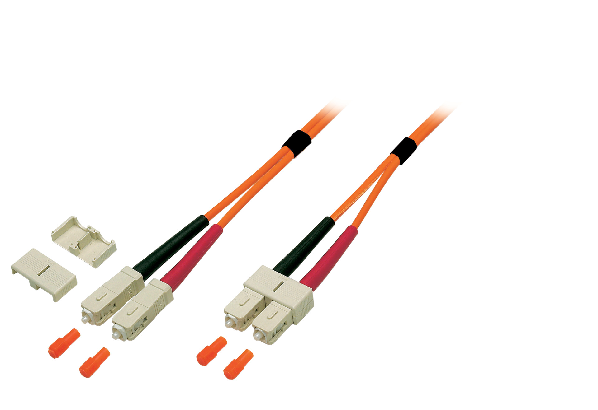 Duplex Jumper SC-SC 50/125µ, OM2, LSZH, orange, 3.0mm, 3m