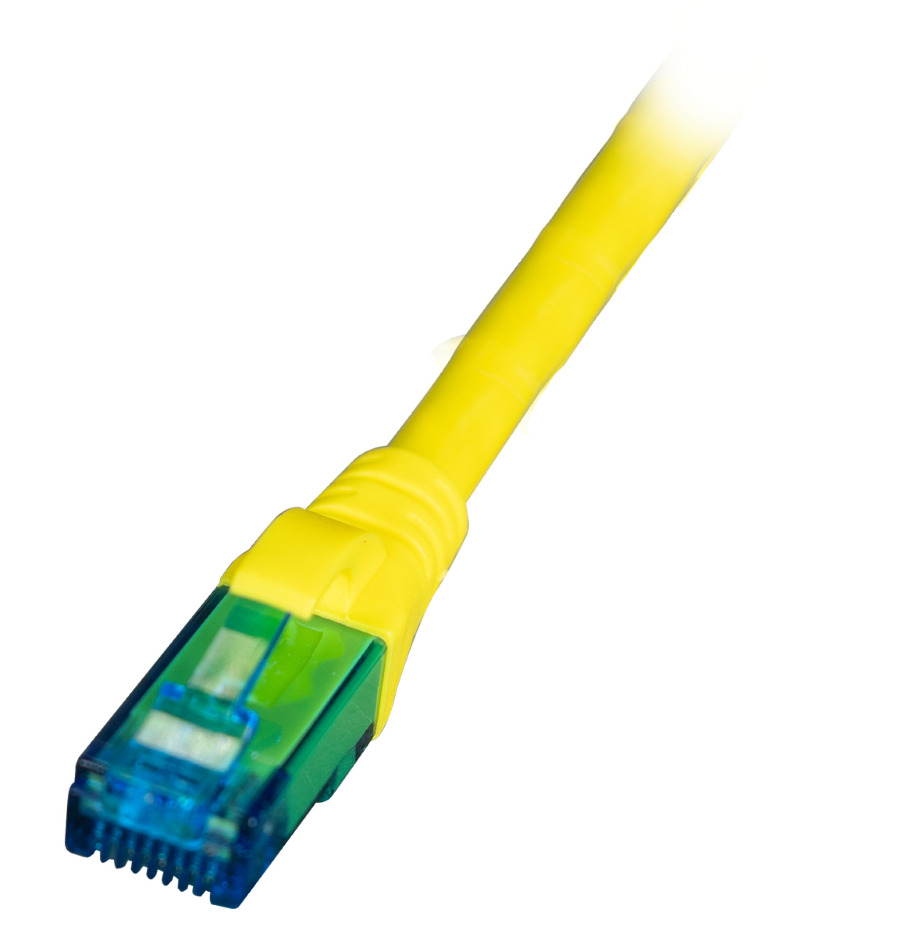 INFRALAN® RJ45 Patchkabel U/UTP, Cat.6A, LSZH, Premium, 500MHz, 1,5m, gelb