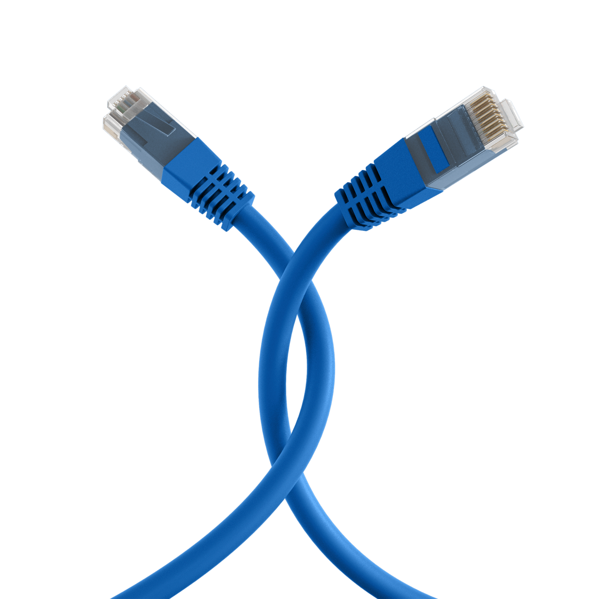 RJ45 Patchkabel Cat.6 U/UTP PVC  CCA blau 2m