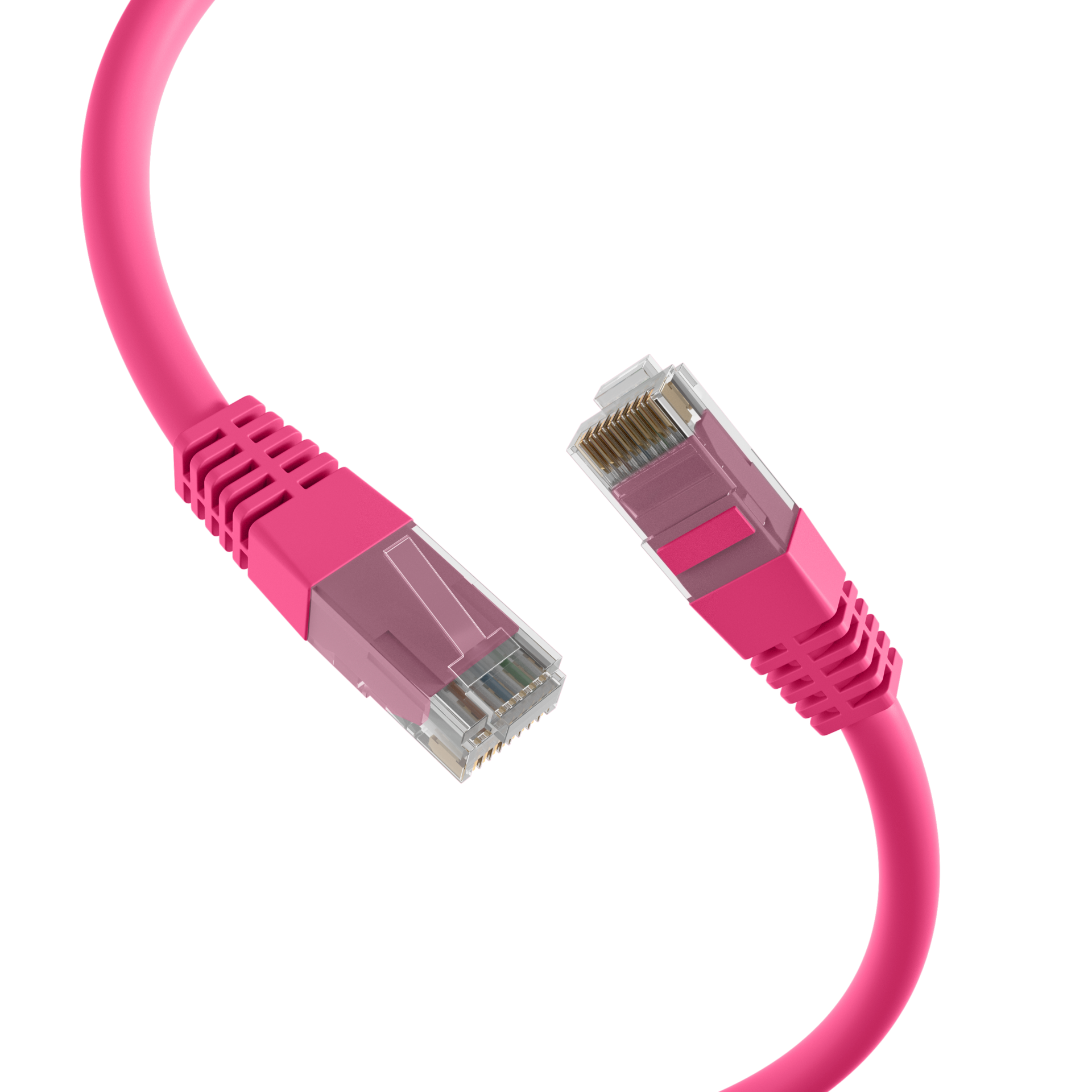 RJ45 Patchkabel Cat.6 U/UTP PVC  CCA magenta 10m