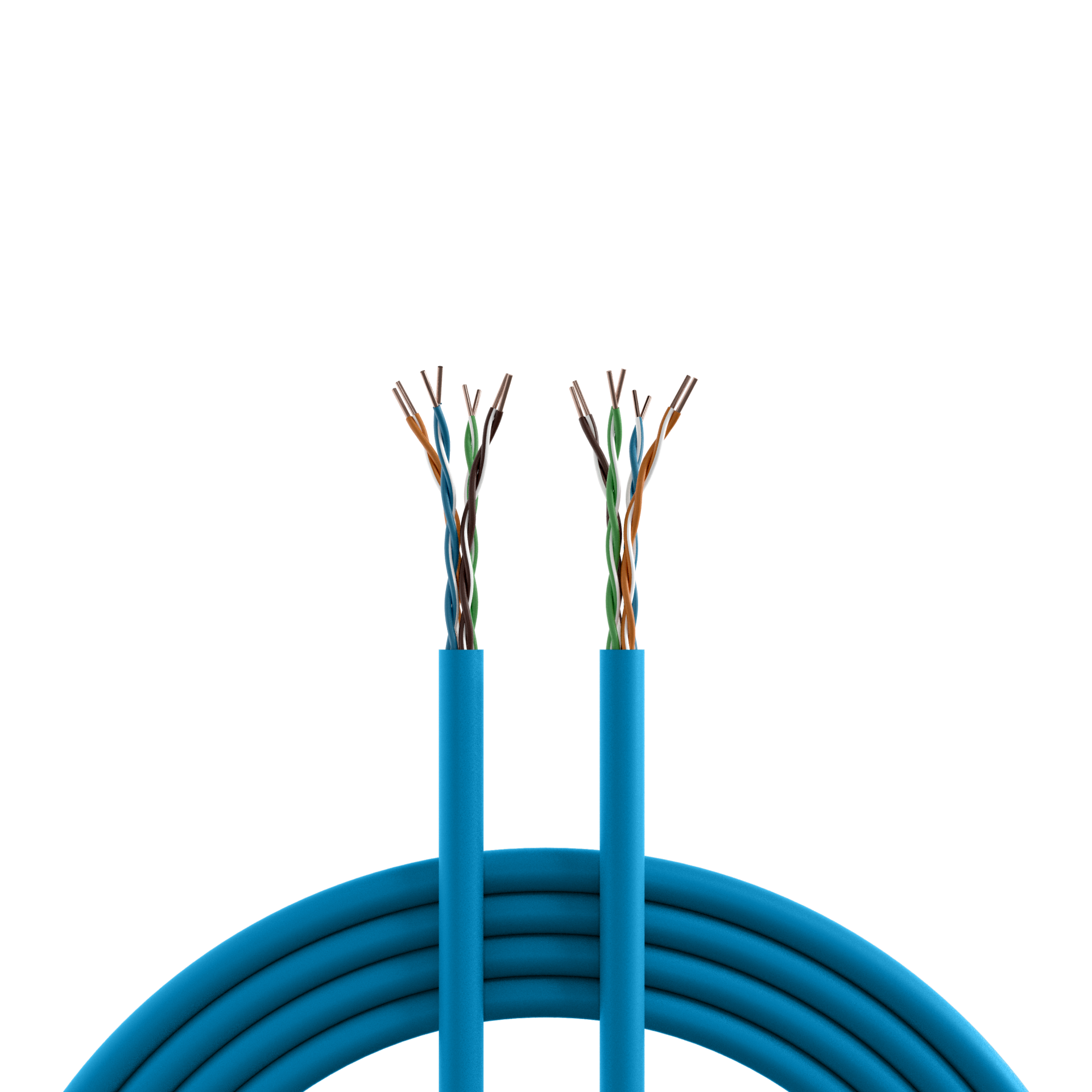 INFRALAN® Cat.6A 500 AWG23, U/UTP 4P CPR B2ca, RAL5015 blau, 305m