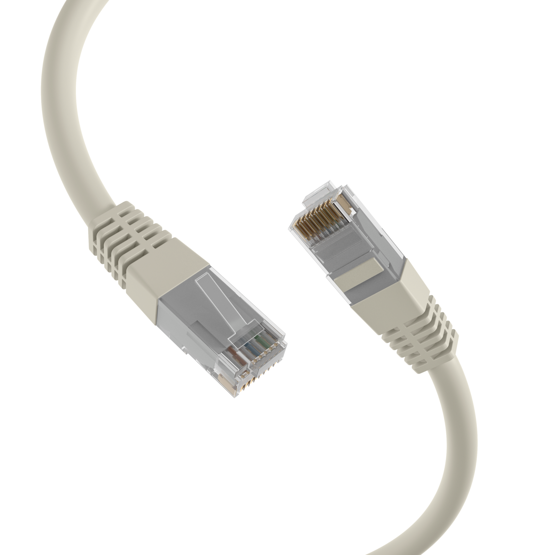 RJ45 Patchkabel Cat.6 U/UTP PVC  CCA grau 3m