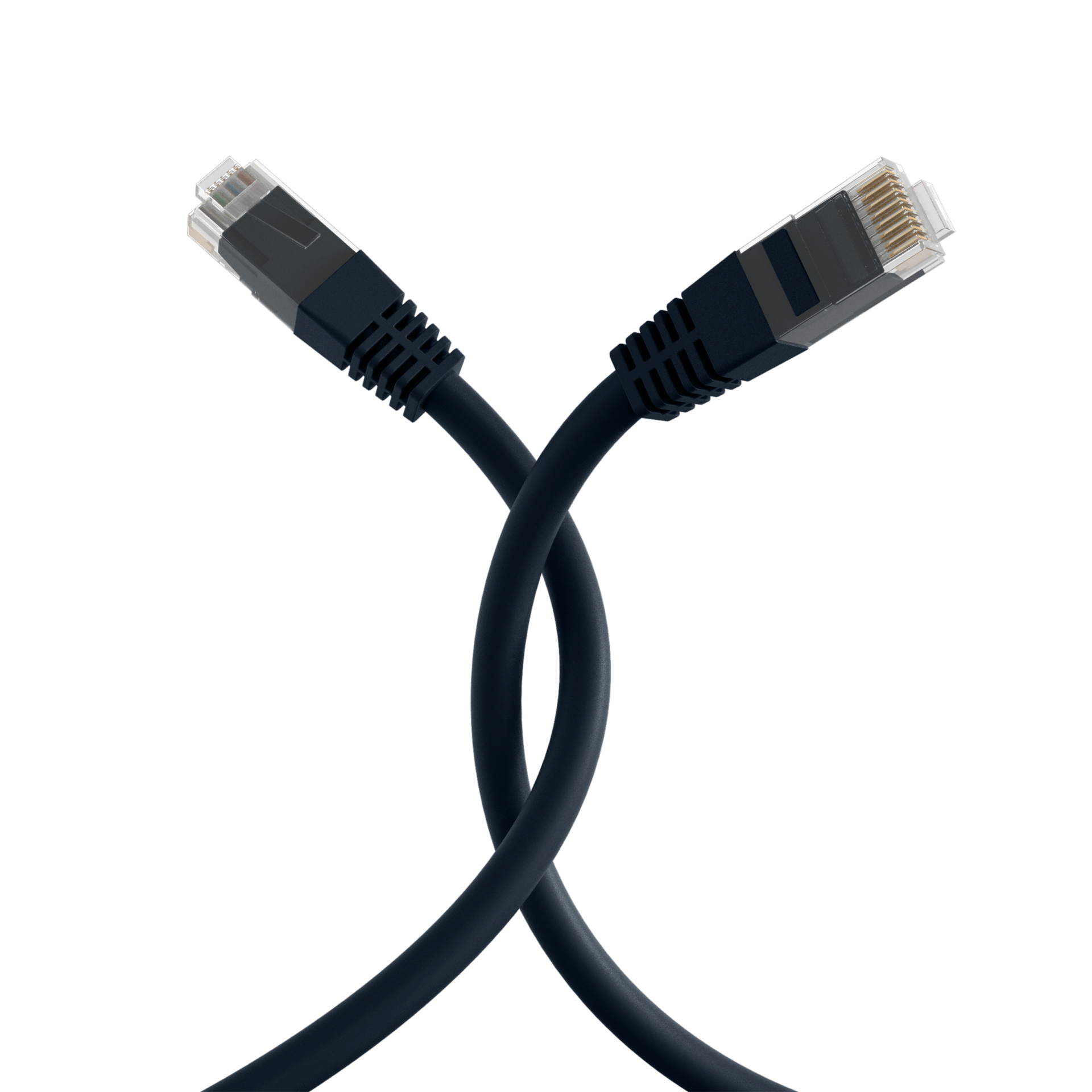 RJ45 Patchkabel Cat.5e U/UTP PVC  CCA schwarz 7,5m