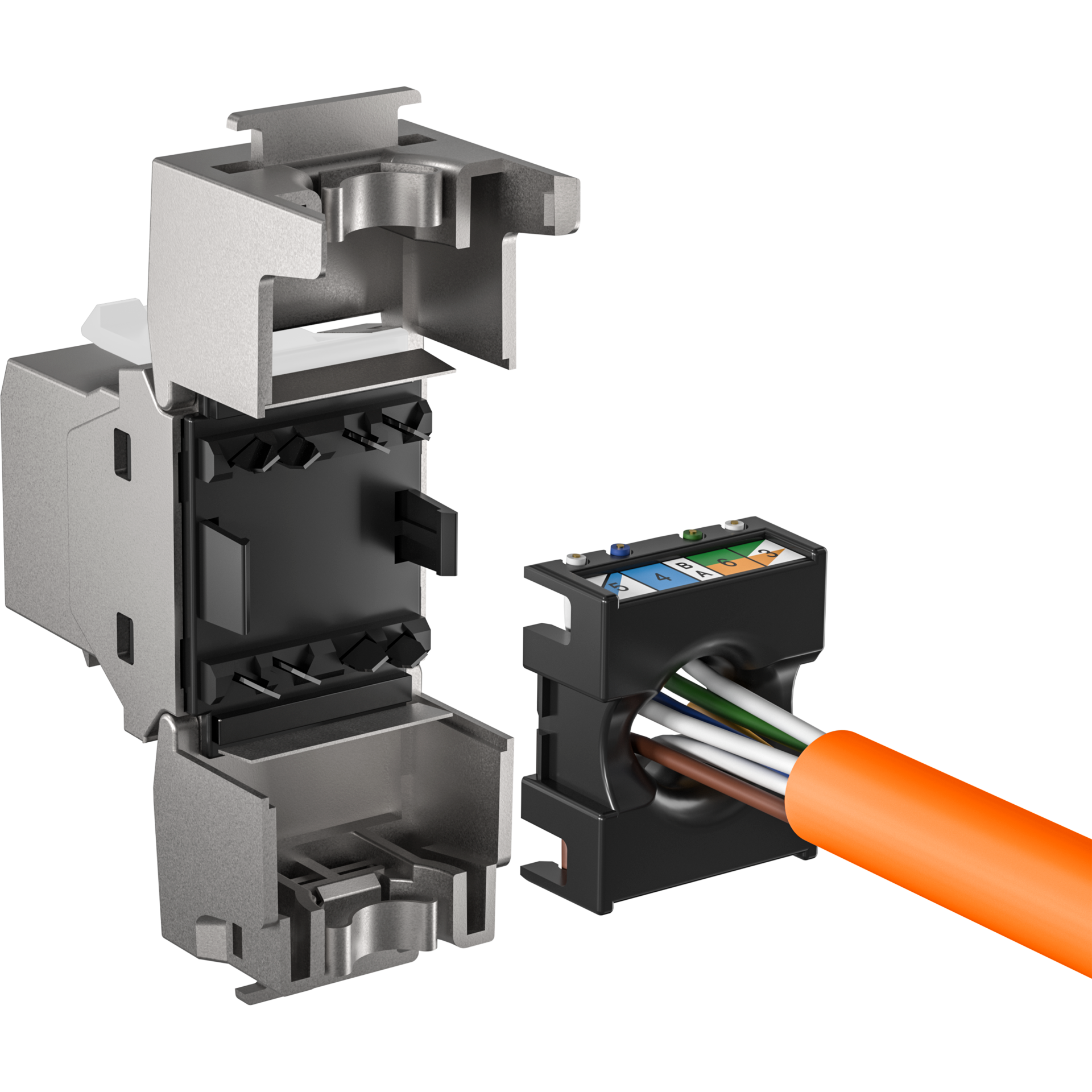 RJ45 Keystone STP, Cat.6, 250MHz