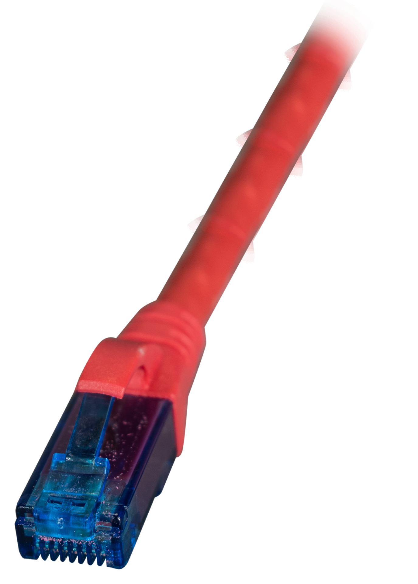 INFRALAN® RJ45 Patchkabel U/UTP, Cat.6A, LSZH, Premium, 500MHz, 7,5m, rot