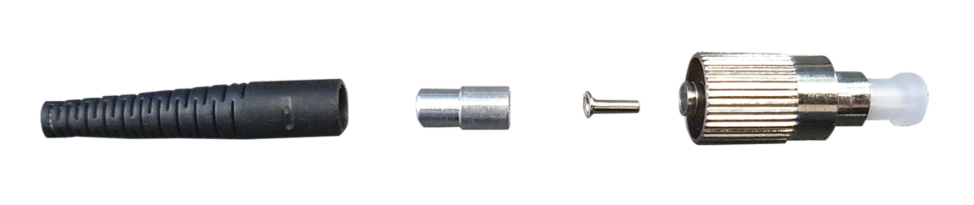 FC/APC 8°-Stecker Singlemode 3,0mm, grüne Knickschutztülle