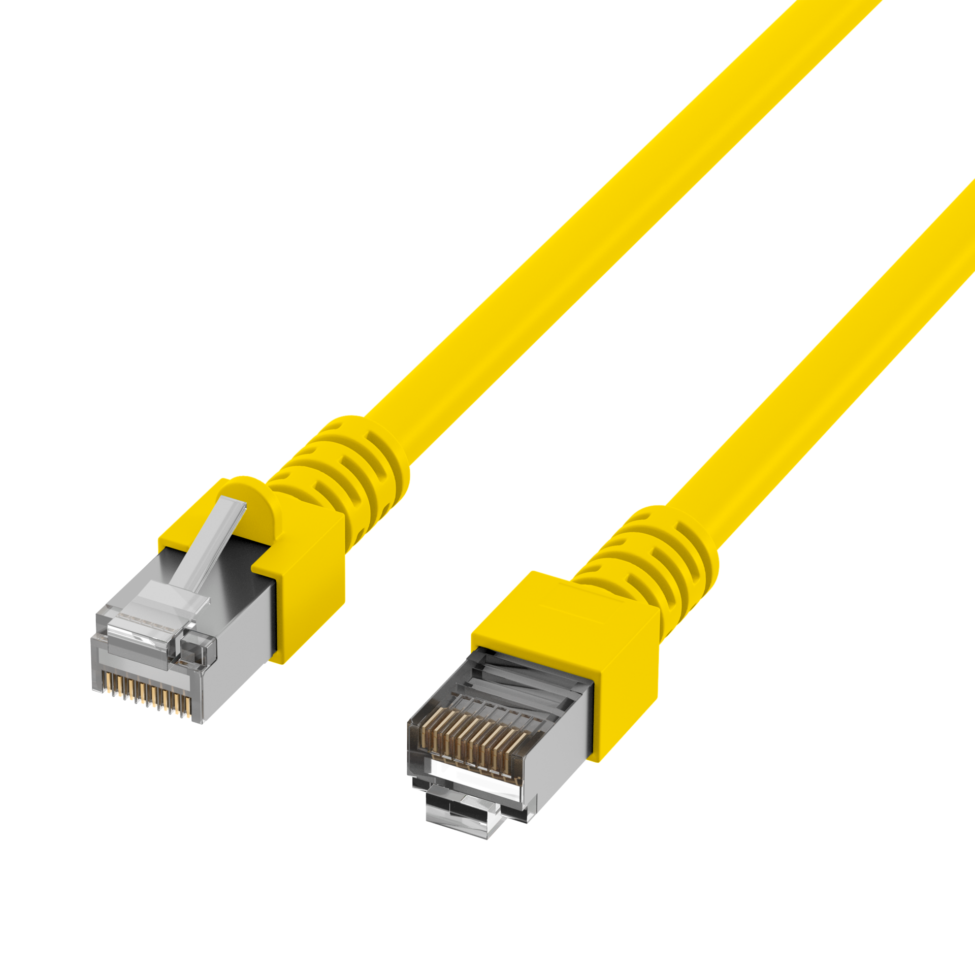 RJ45 Patchkabel Cat.5e SF/UTP PVC  CCA gelb 2m