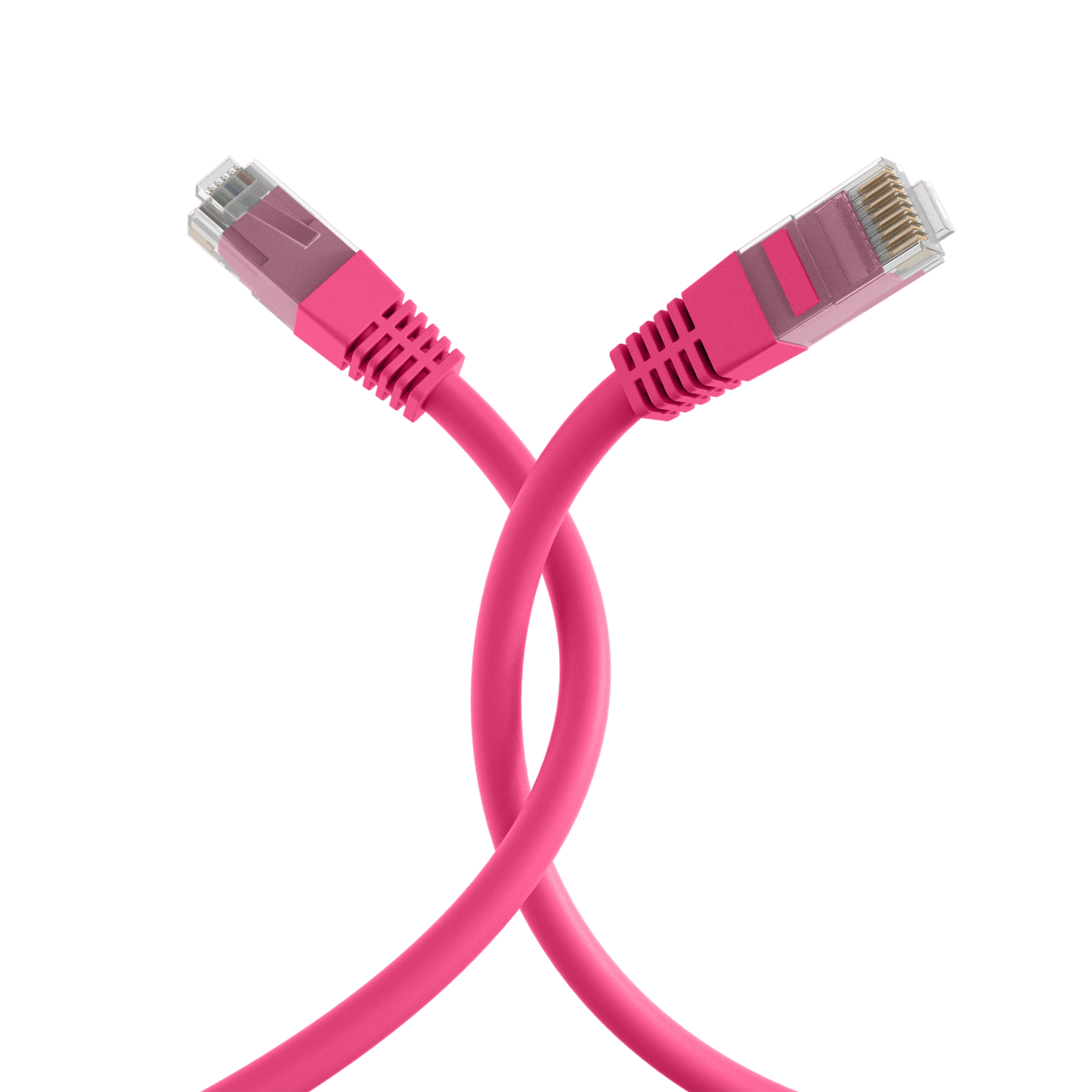 RJ45 Patchkabel Cat.6 U/UTP PVC  CCA magenta 30m