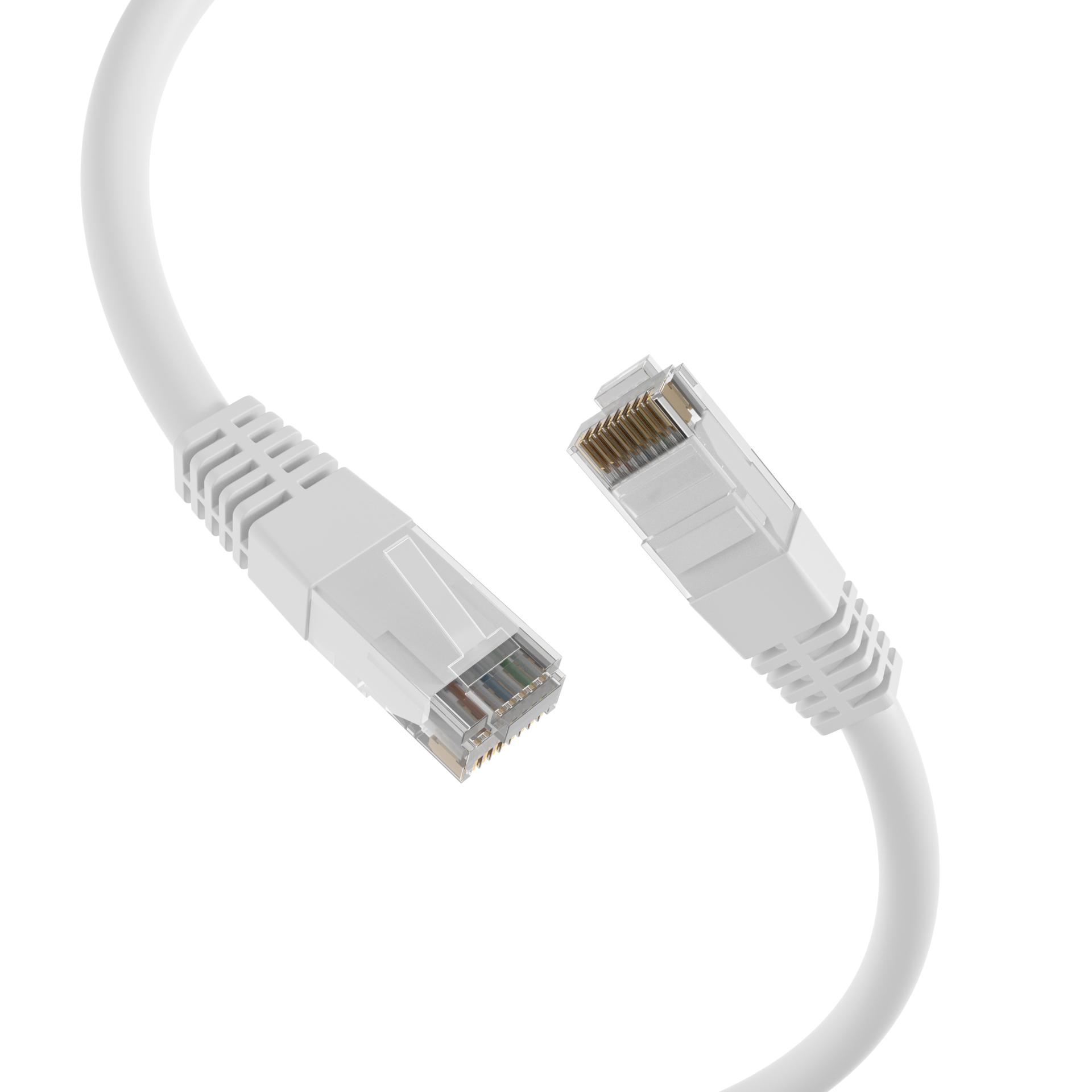 RJ45 Patchkabel Cat.5e U/UTP PVC  CCA weiß 30m