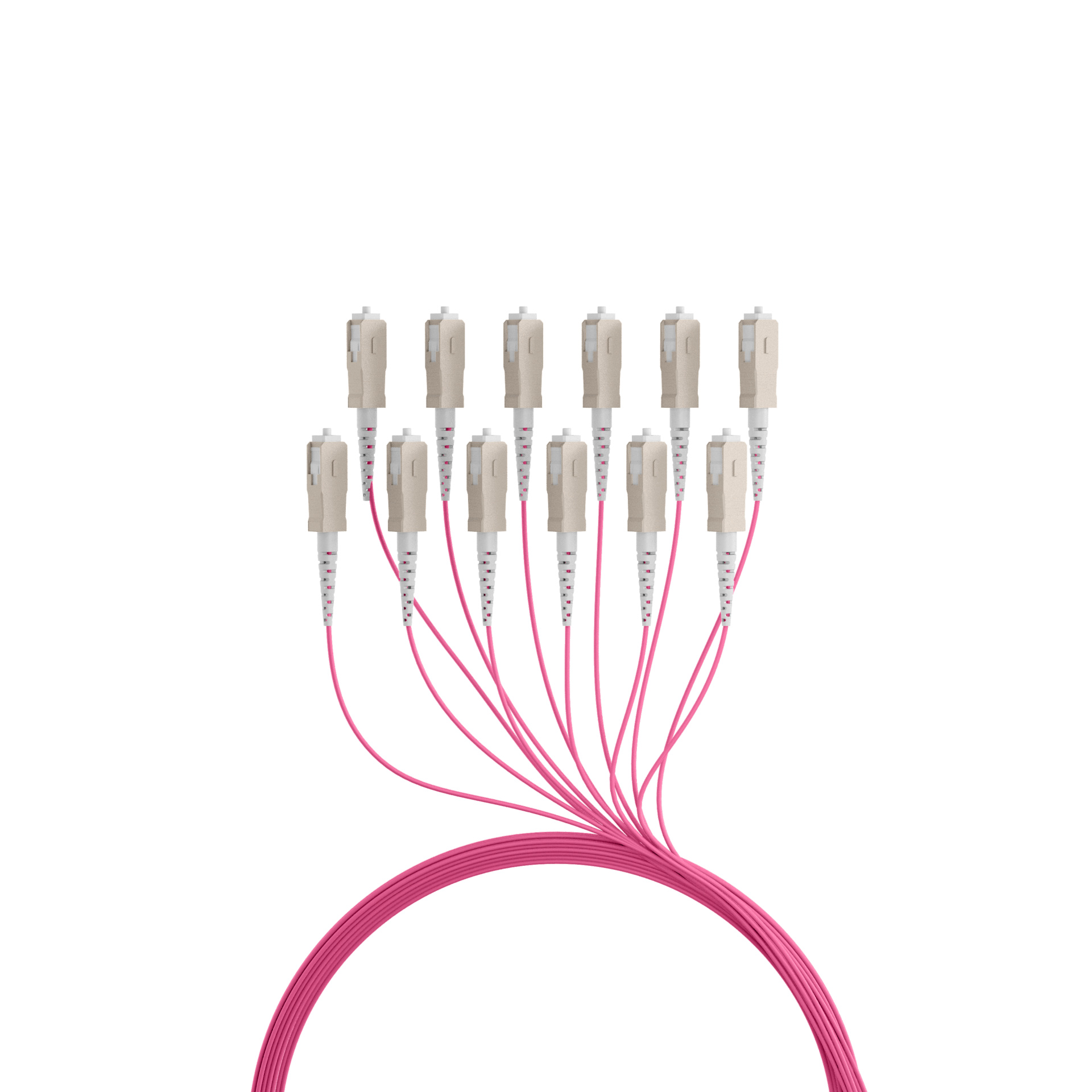 Trunkkabel U-DQ(ZN)BH OM4 12G (1x12) SC-SC,130m Dca LSZH