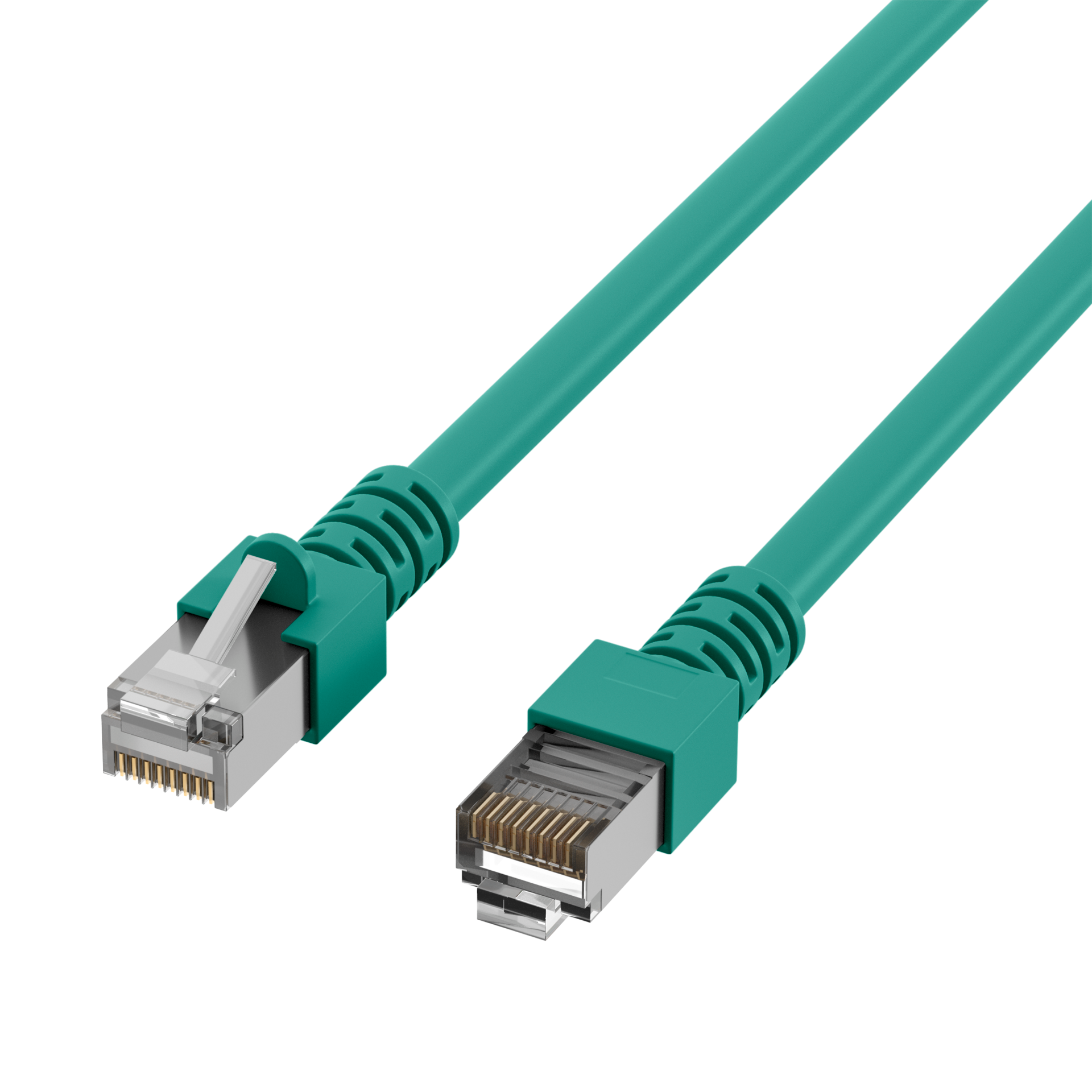 RJ45 Patchkabel Cat.5e SF/UTP PVC  CCA grün 7,5m