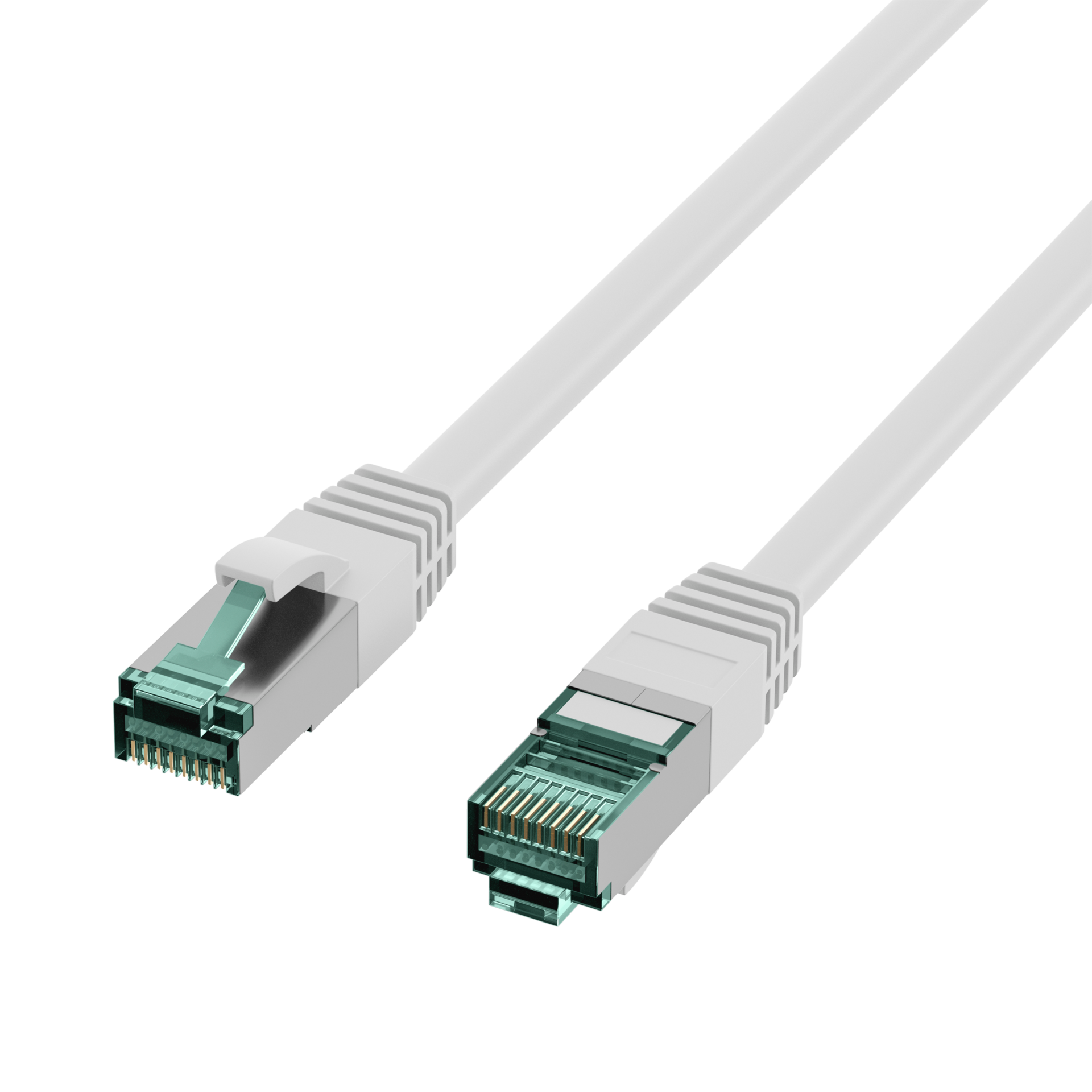 RJ45 Patchkabel Cat.6A S/FTP LSZH  weiß 7,5m