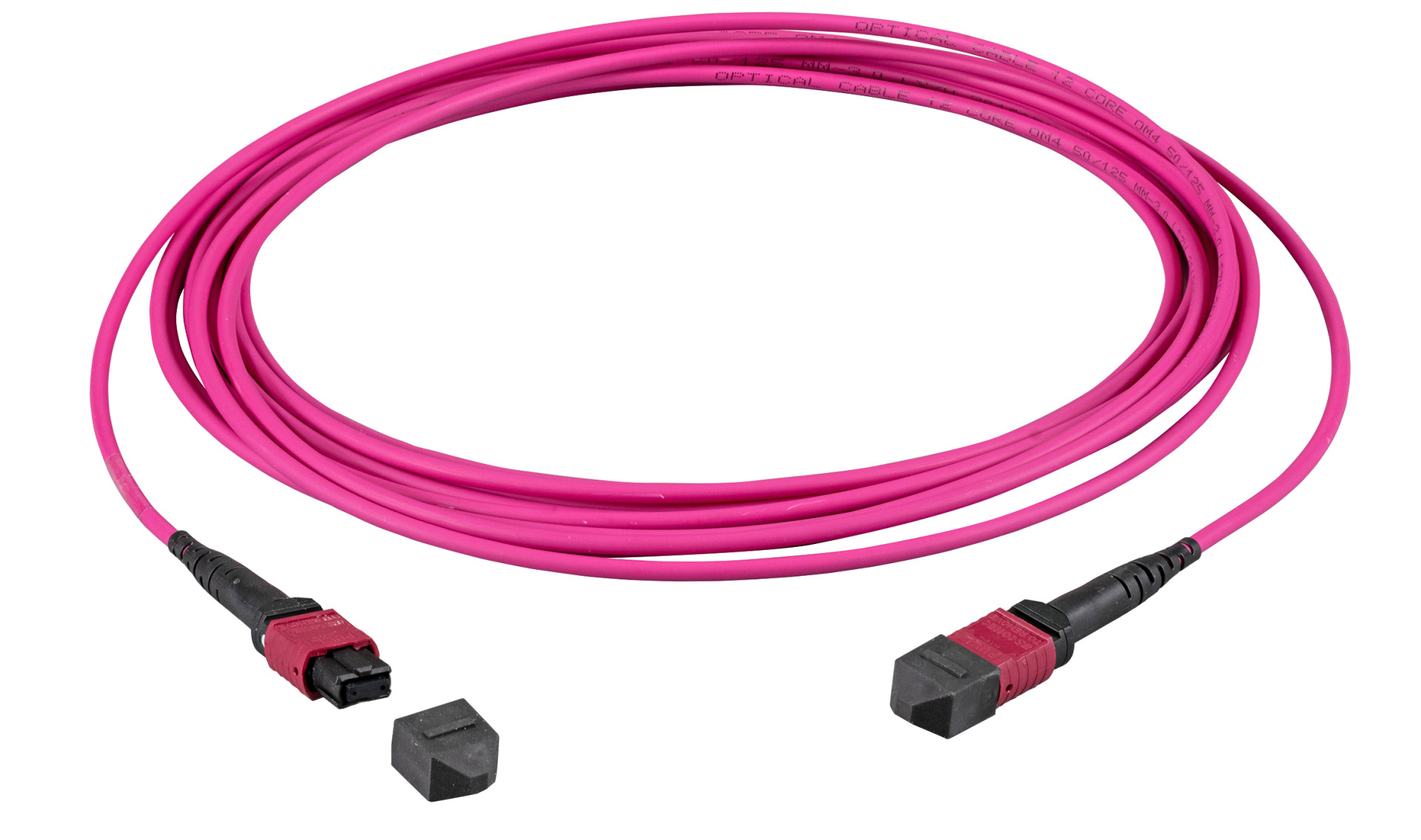 MTP®(F)-MTP®(F) Patchkabel OM4 12 Fasern Typ B LSZH erika-violett 15m