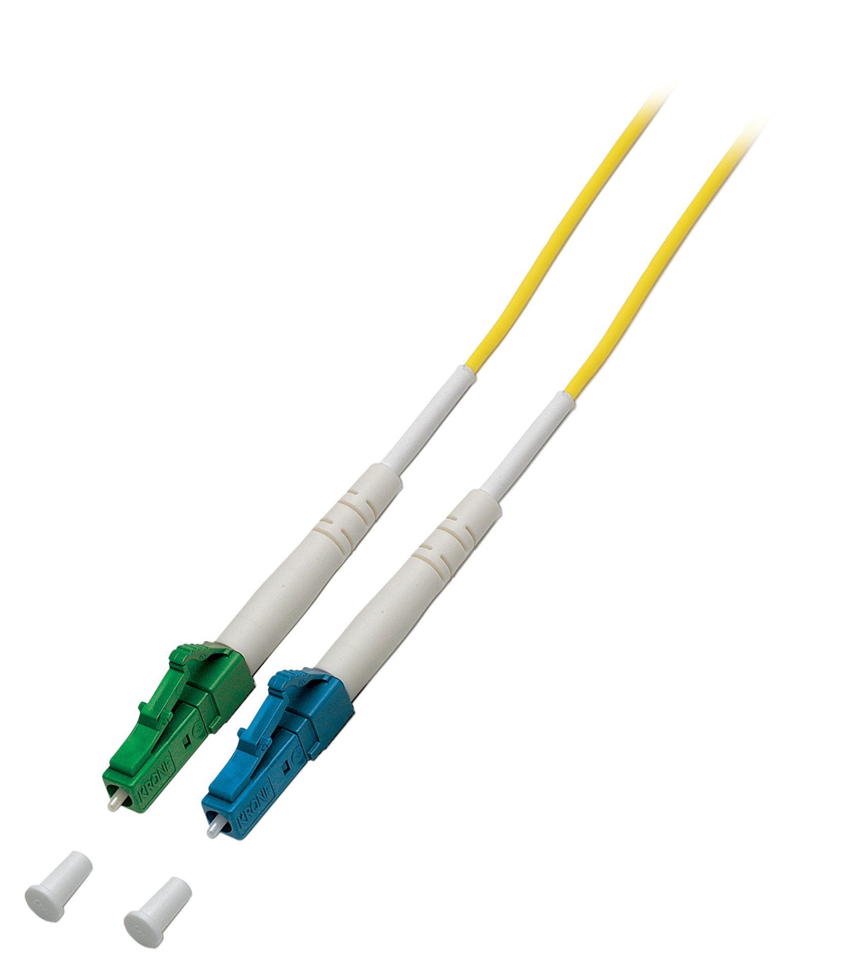 Simplex LWL Patchkabel LC-LC/APC G657.A2 2m, 2,0mm Gelb 9/125µm