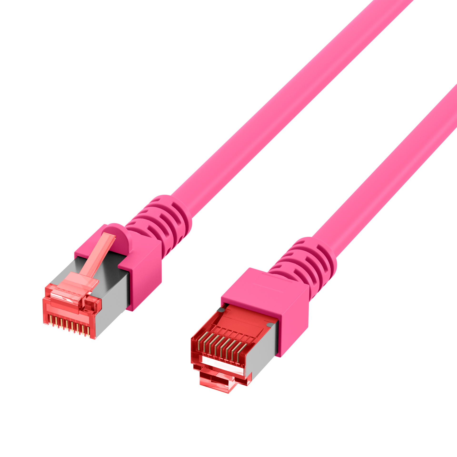 RJ45 Patchkabel Cat.6 S/FTP LSZH  magenta 40m