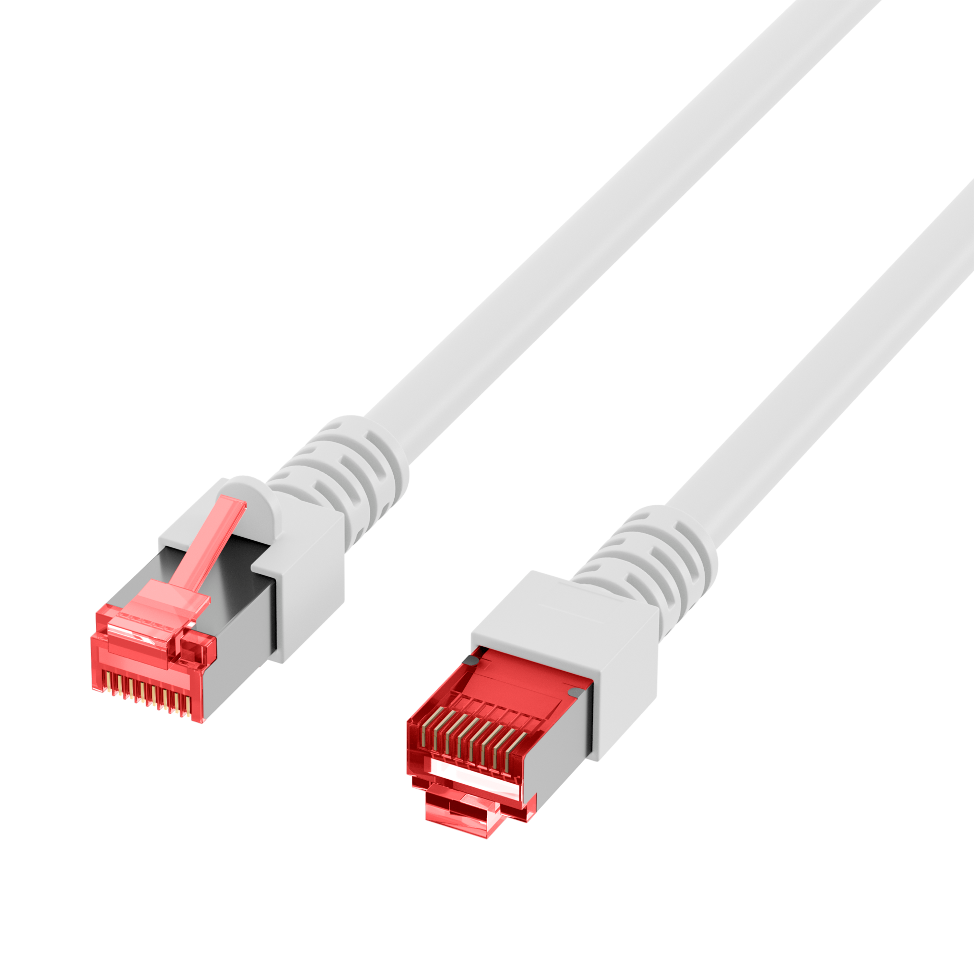 RJ45 Patchkabel Cat.6 S/FTP LSZH  weiß 0,25m