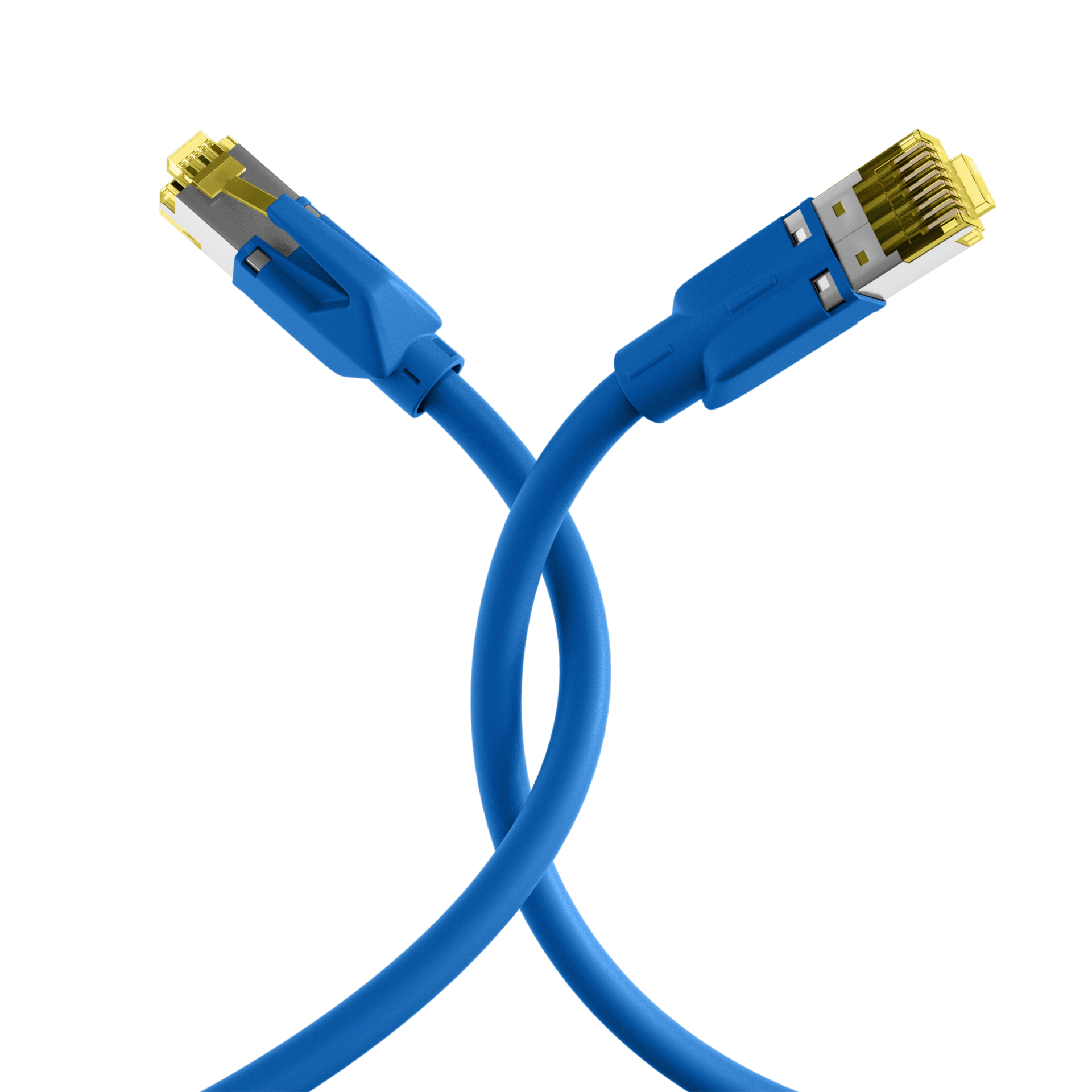 INFRALAN® RJ45 Patchkabel S/FTP, Cat.6A, TM31, UC900, 20m, blau