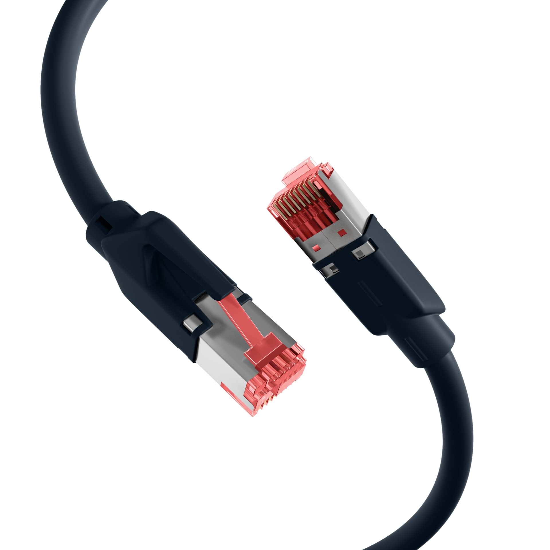 RJ45 Patchkabel Cat.6A S/FTP LSZH  Draka UC900 TM21 schwarz 0,25m