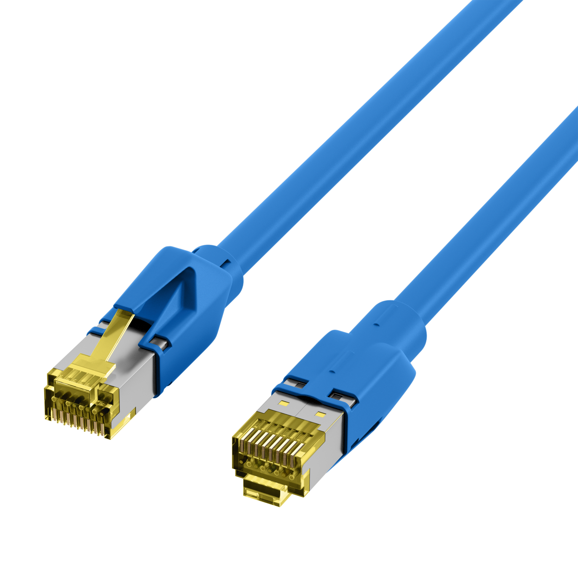 INFRALAN® RJ45 Patchkabel S/FTP, Cat.6A, TM31, UC900, 1,5m, blau