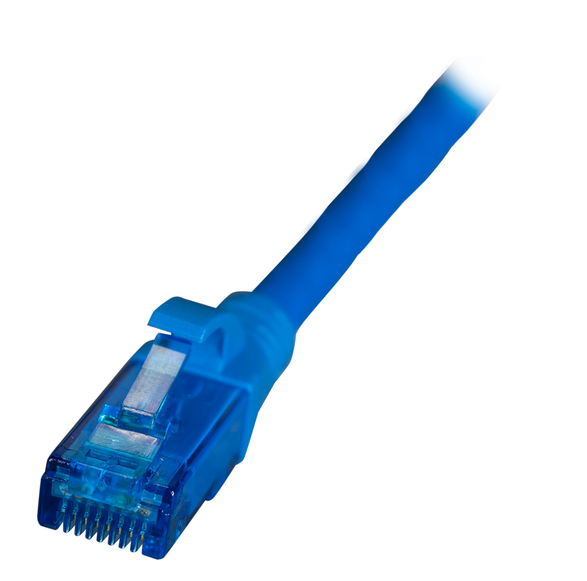 INFRALAN® RJ45 Patchkabel U/UTP, Cat.6A, LSZH, Premium, 500MHz, 3m, blau