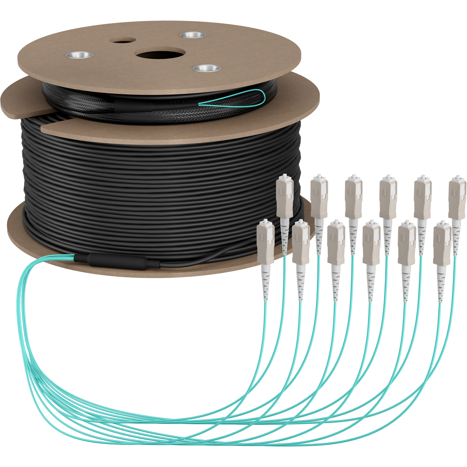 Trunkkabel U-DQ(ZN)BH OM3 12G (1x12) SC-SC,70m Dca LSZH