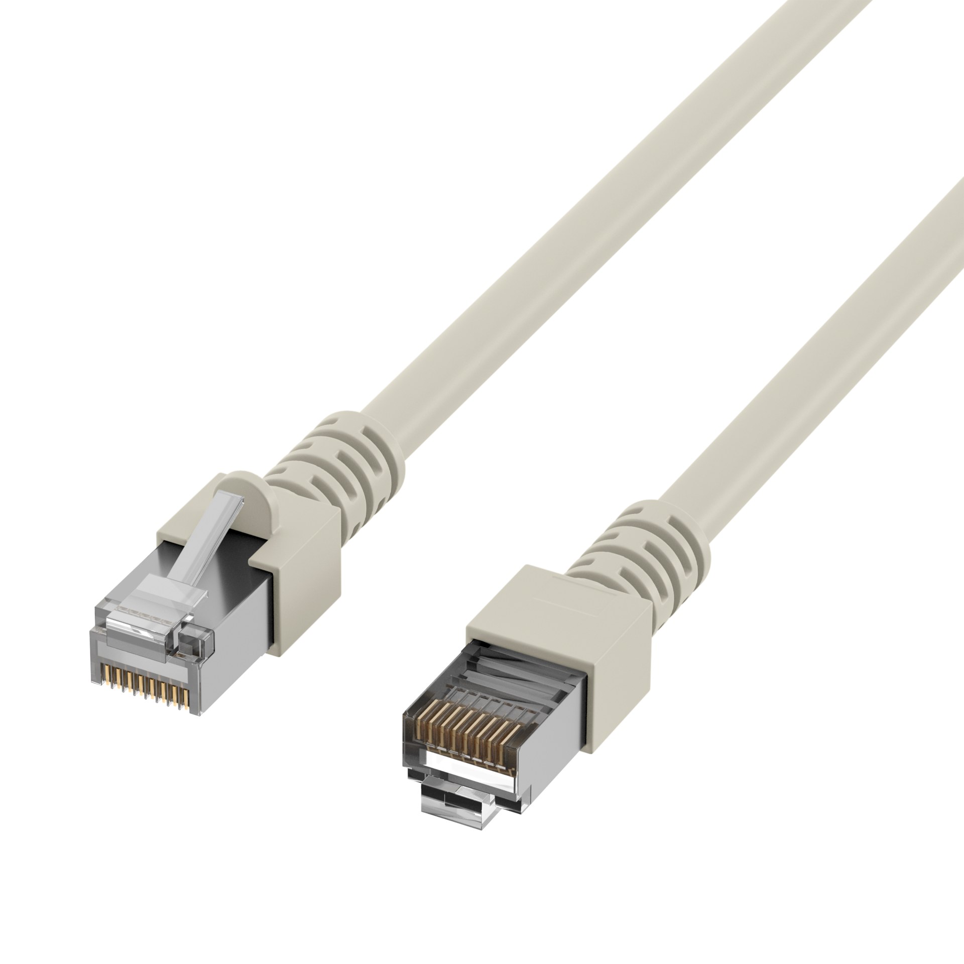 RJ45 Patchkabel Cat.5e SF/UTP PVC  CCA grau 0,7m