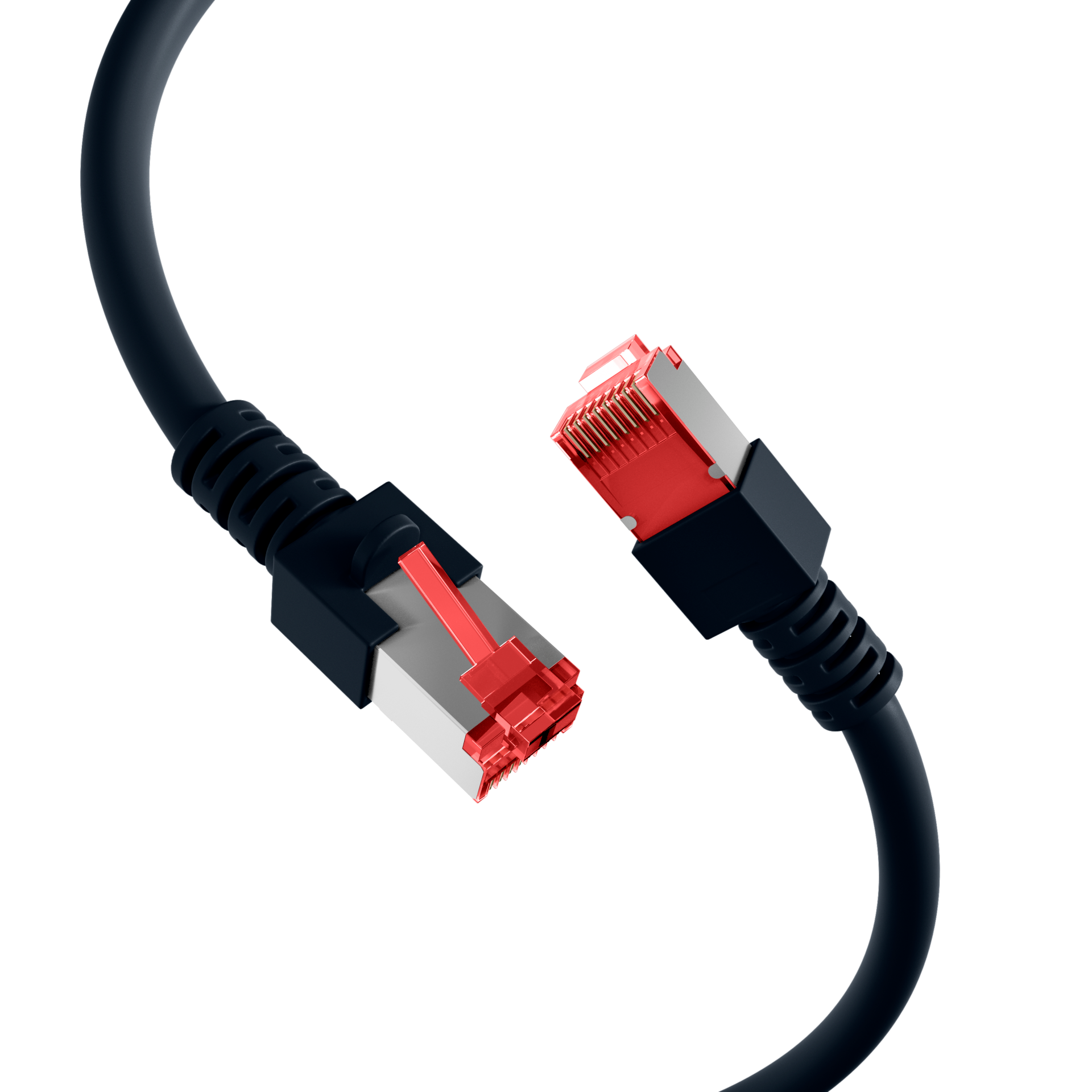 RJ45 Patchkabel Cat.6 S/FTP LSZH  schwarz 30m