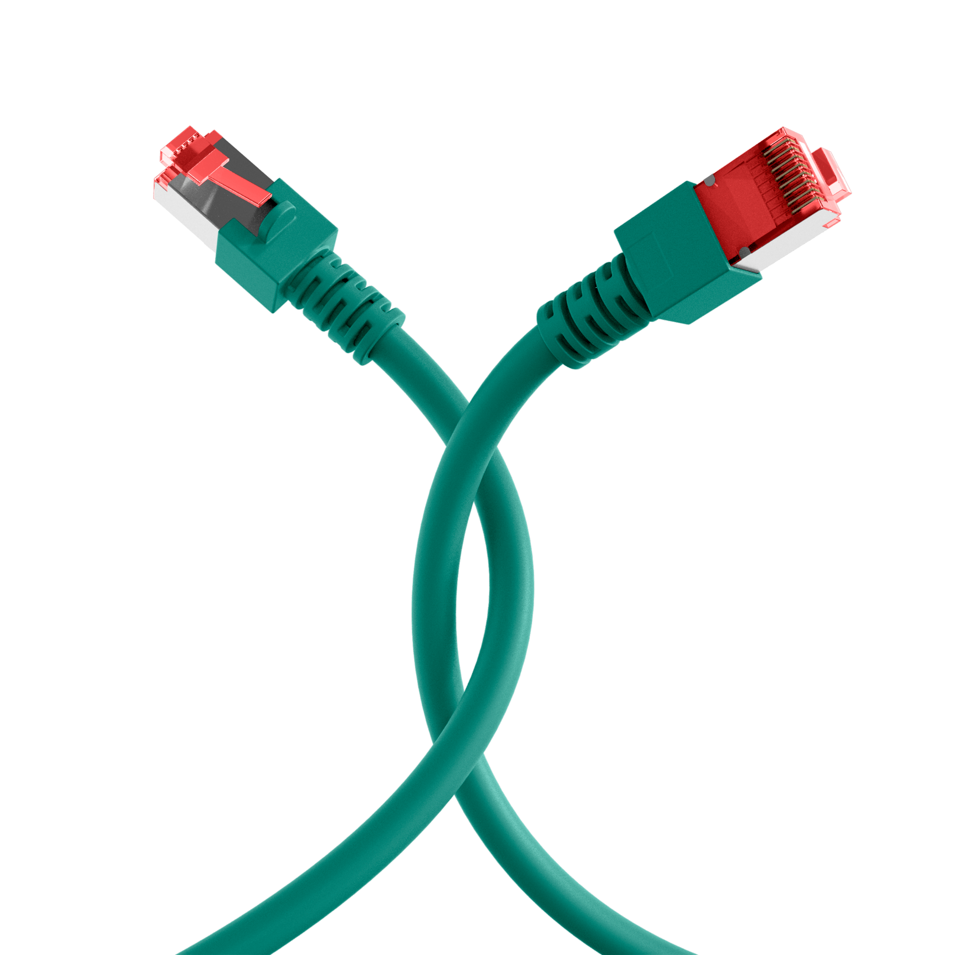 RJ45 Patchkabel Cat.6 S/FTP LSZH  grün 1m